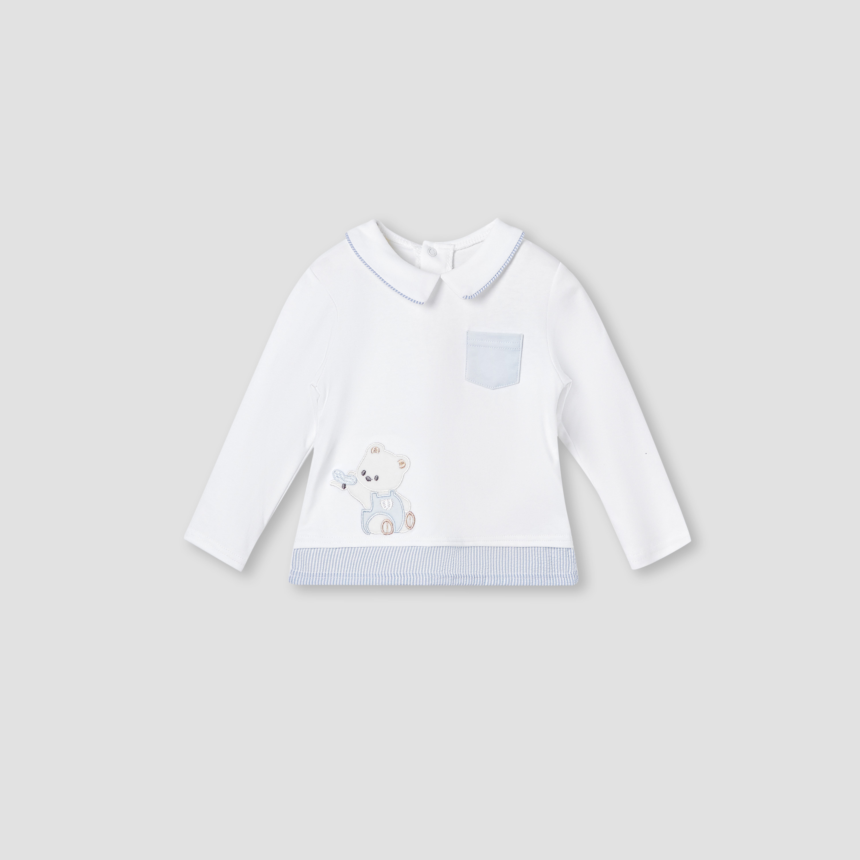 Giggles Embroidered Top and Pyjama Set-baby-boys-clothing-nightwear-pyjamasets-image-2