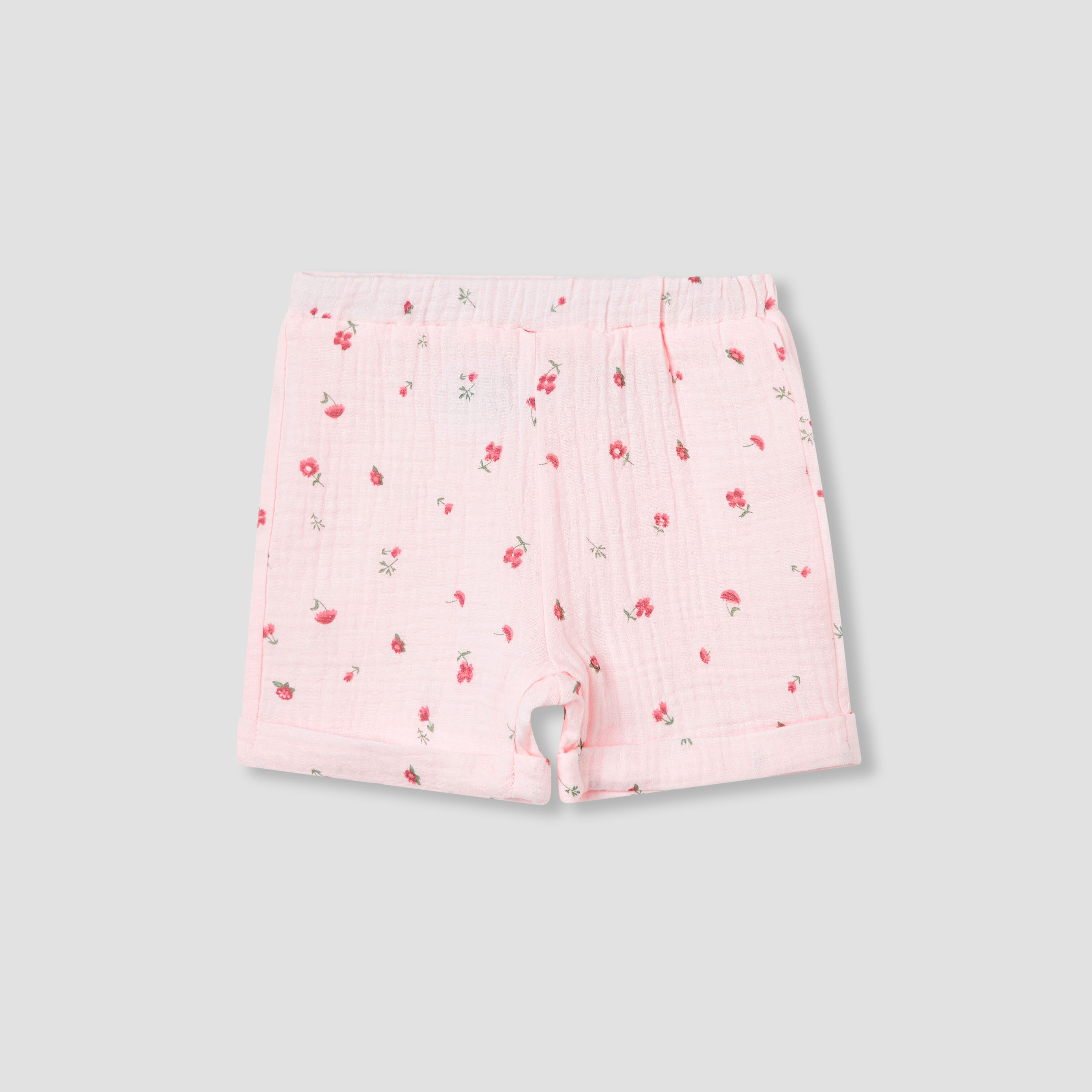 Juniors Girls Shirt and Shorts Set with Print - Cotton - Short Sleeves - Collar-baby-girls-clothing-setsandcoords-image-3