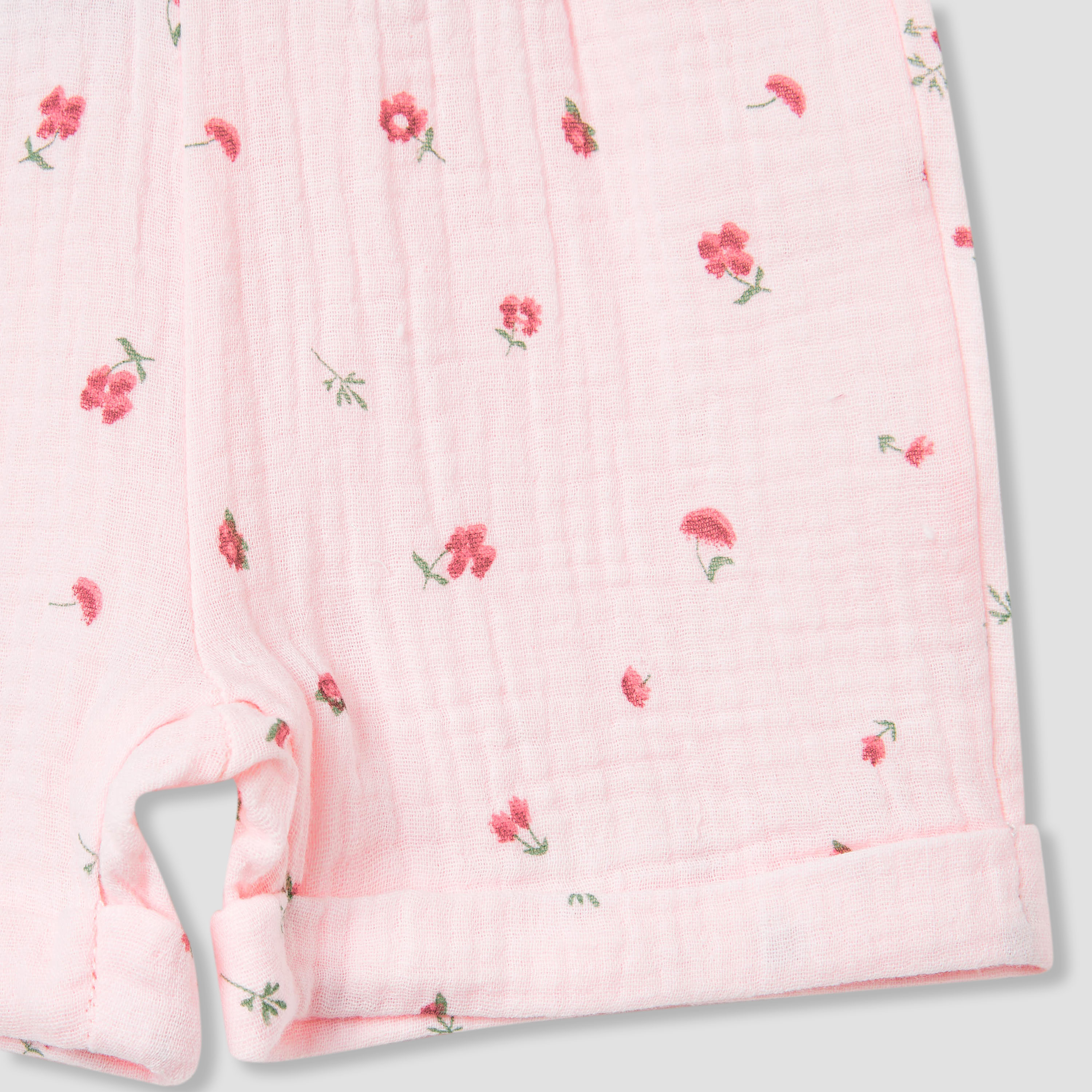 Juniors Girls Shirt and Shorts Set with Print - Cotton - Short Sleeves - Collar-baby-girls-clothing-setsandcoords-image-7