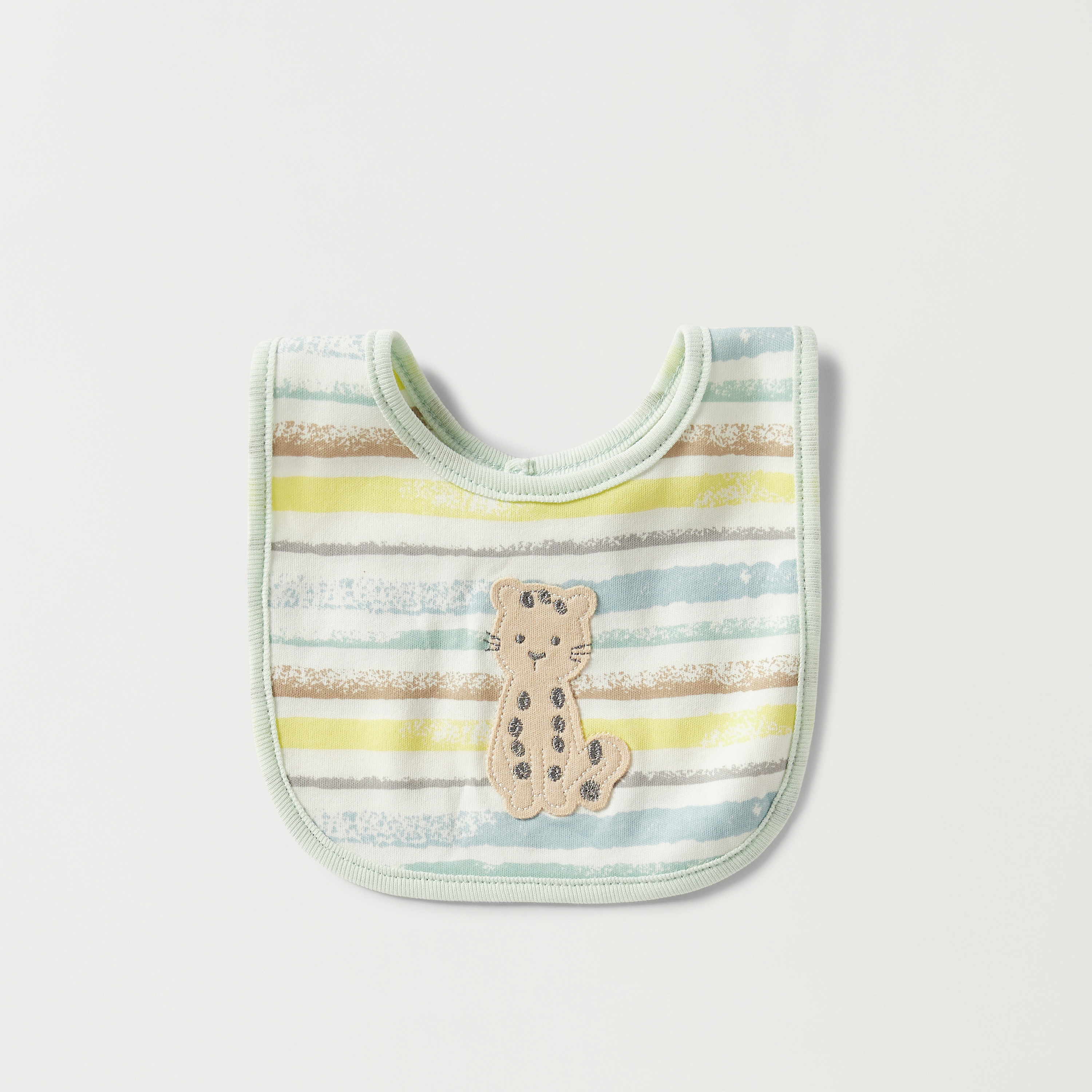 Baby bibs with button hot sale closure