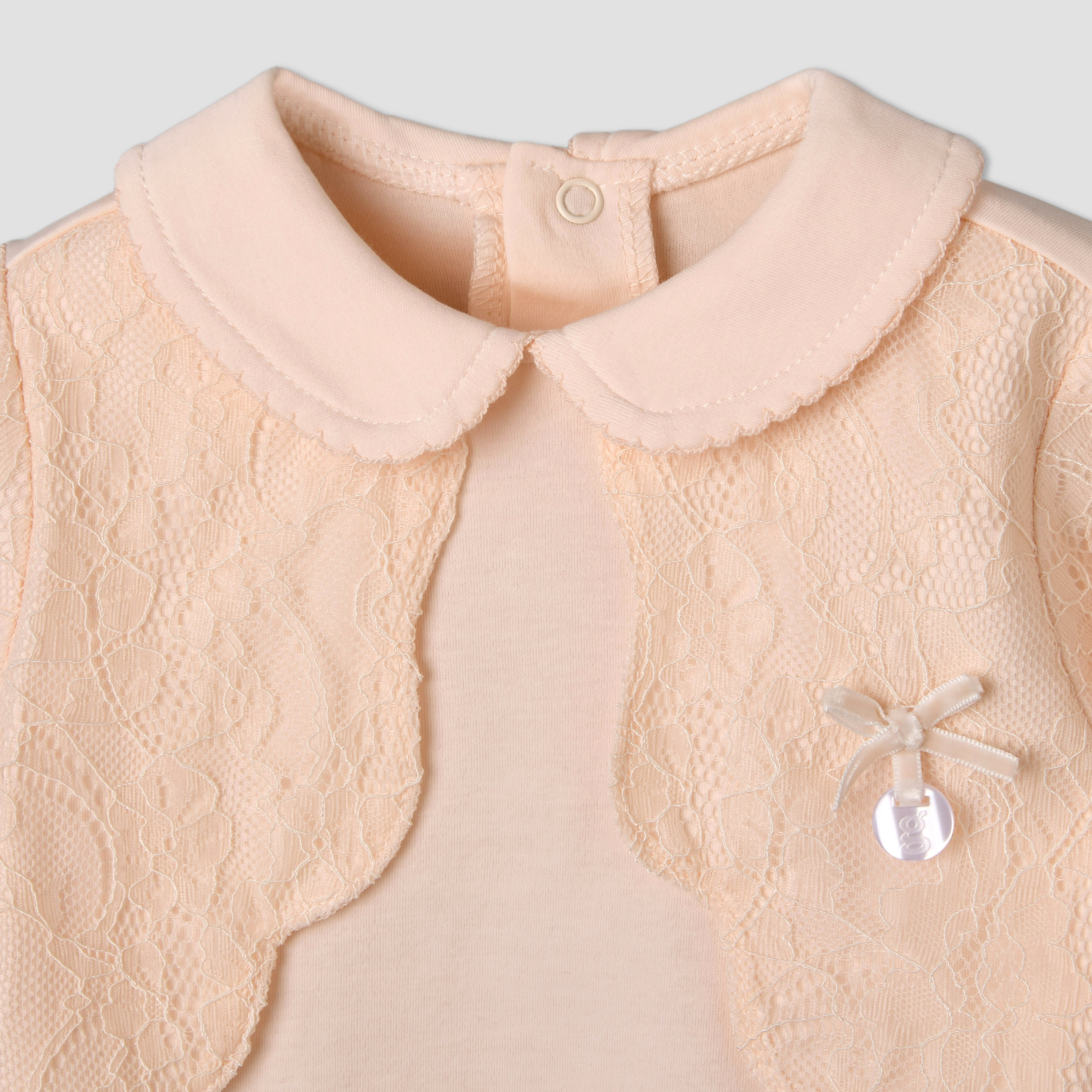 Giggles Cotton Collared Long Sleeves Pyjama Set with Lace Detail-baby-girls-clothing-nightwear-pyjamasets-image-5