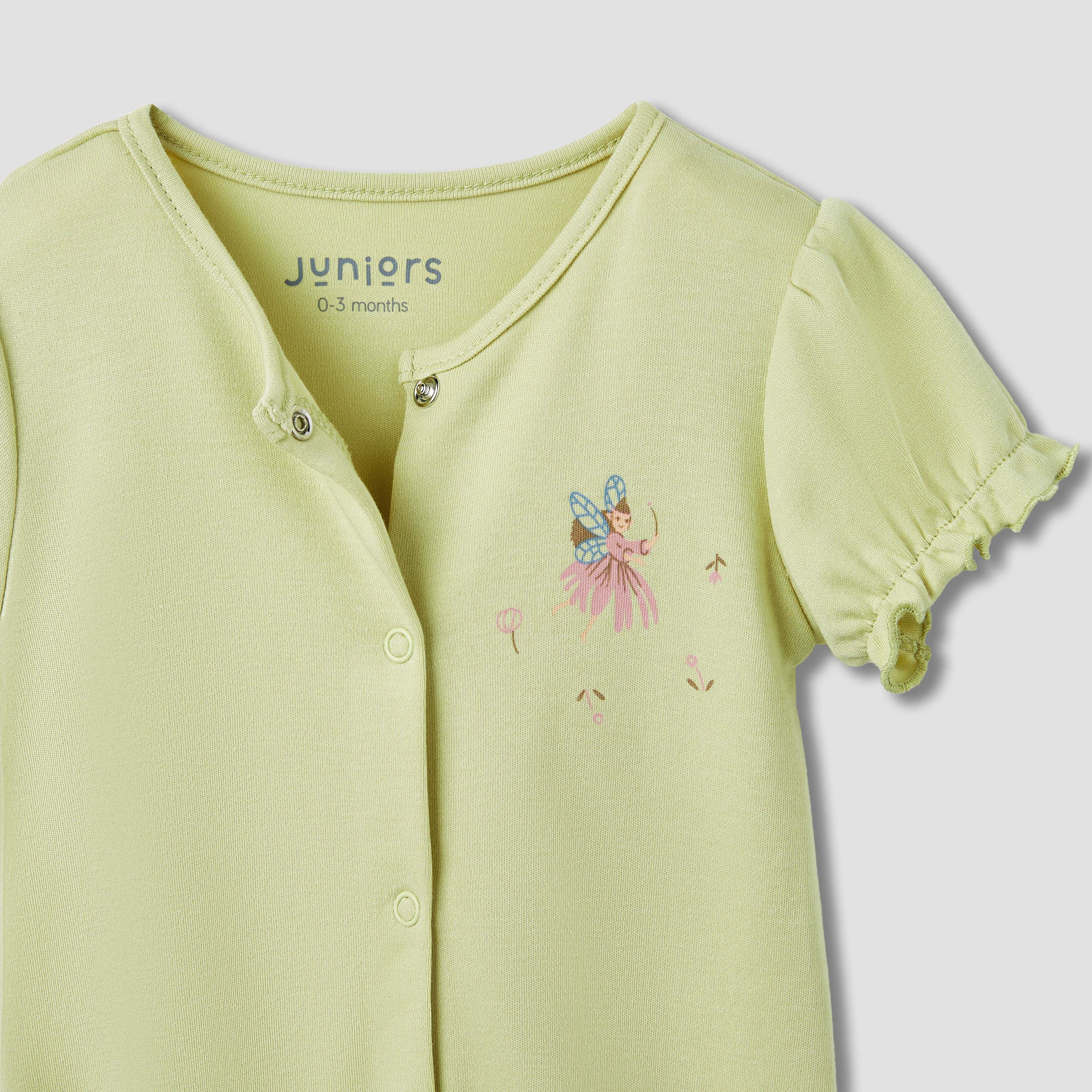 Juniors Fairy Print Romper with Puff Sleeves - Set of 2-baby-girls-clothing-rompers-image-6