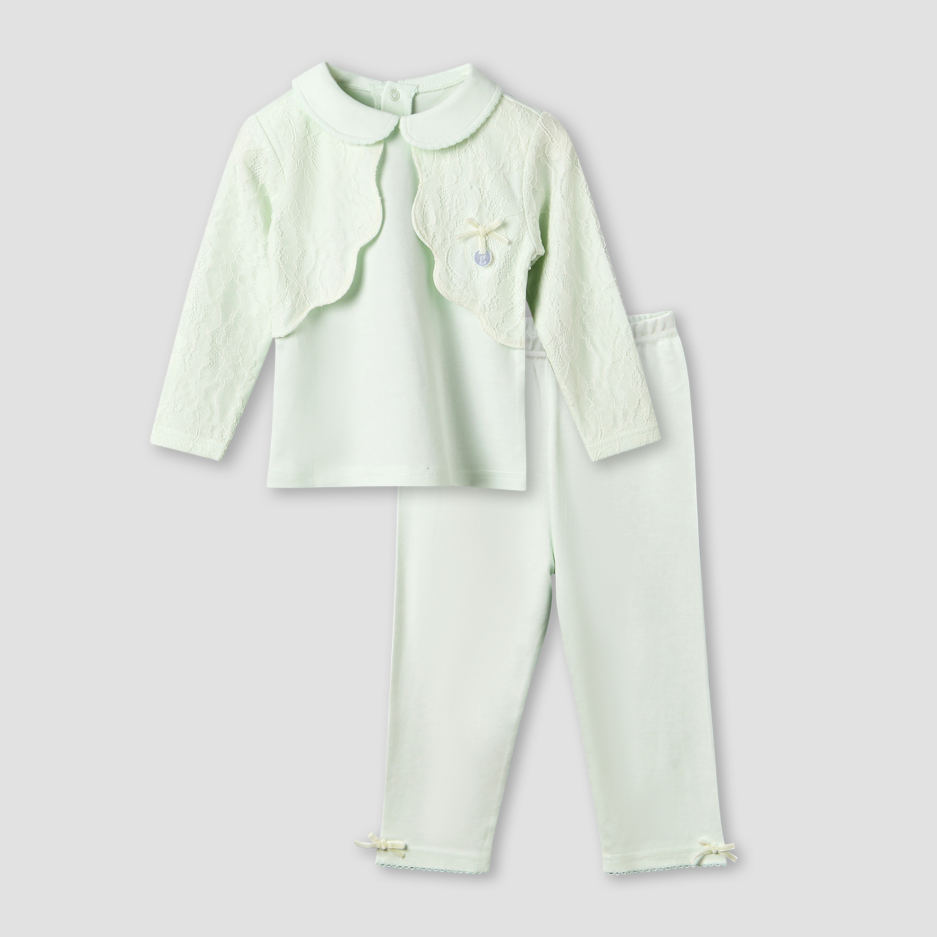 Giggles Cotton Collared Long Sleeves Pyjama Set with Embroidery-baby-girls-clothing-nightwear-pyjamasets-image-1