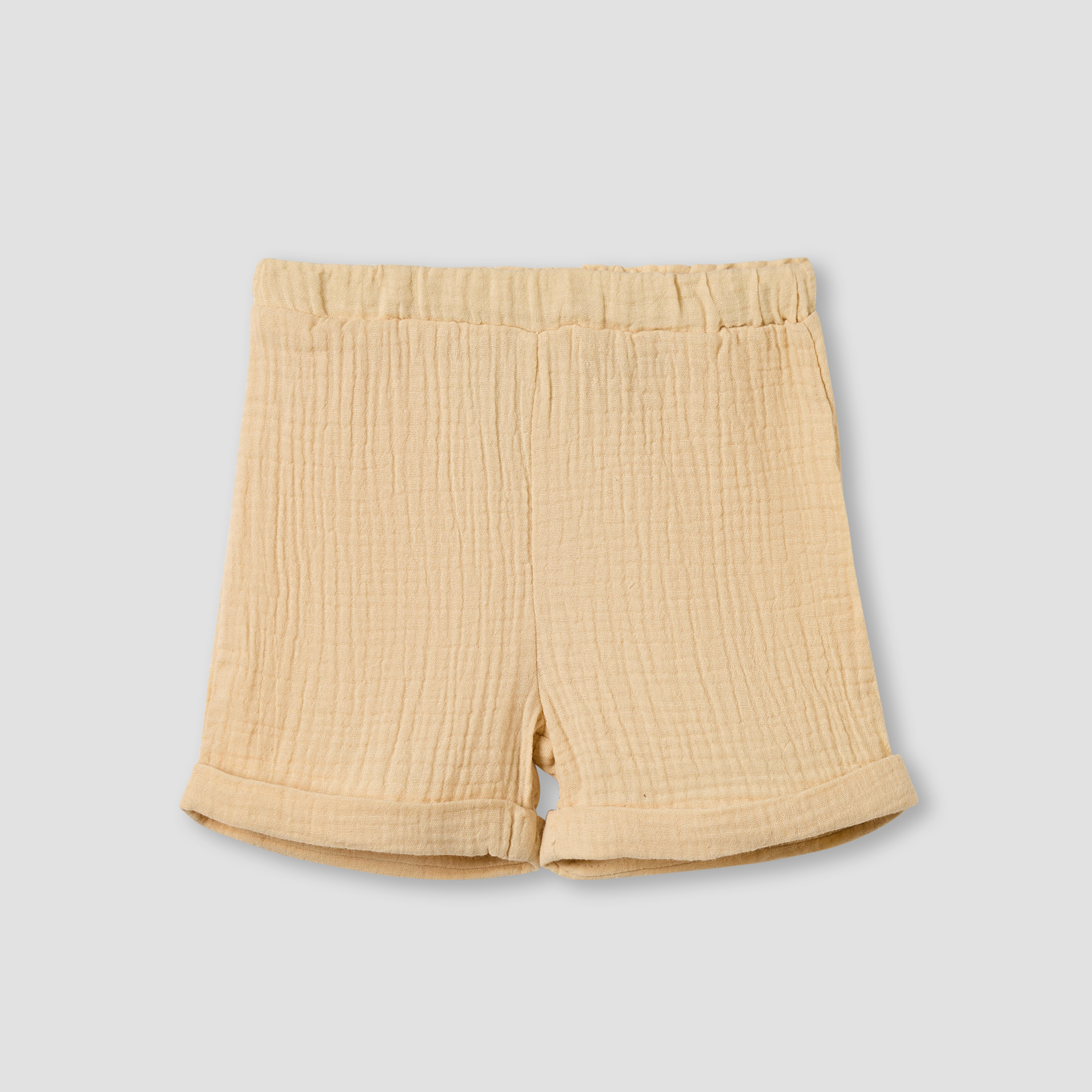 Juniors Cotton Collared Short Sleeves Shorts Set with Textured Design-baby-boys-clothing-setsandcoords-image-4