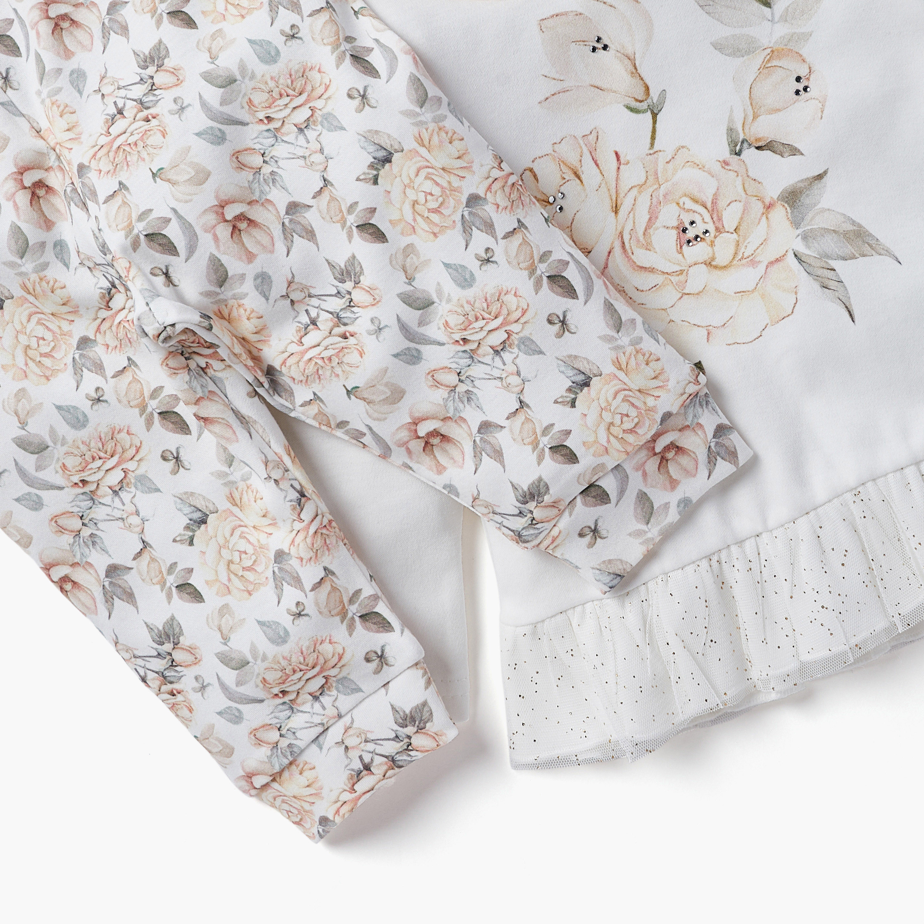 Giggles Flower Print Top and Pyjama Set-baby-girls-clothing-nightwear-pyjamasets-image-5