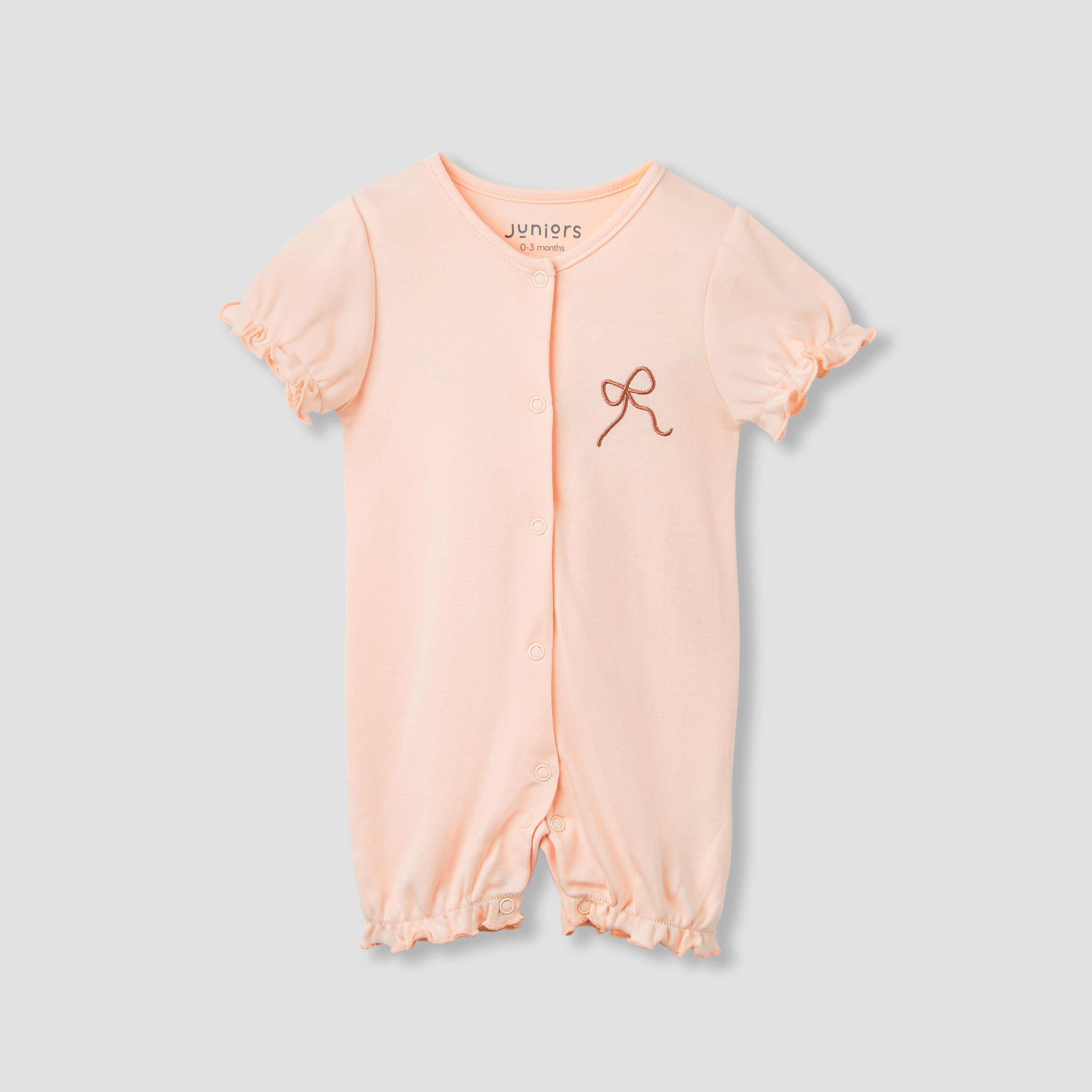 Juniors Assorted Romper with Puff Sleeves - Set of 2-baby-girls-clothing-rompers-image-5