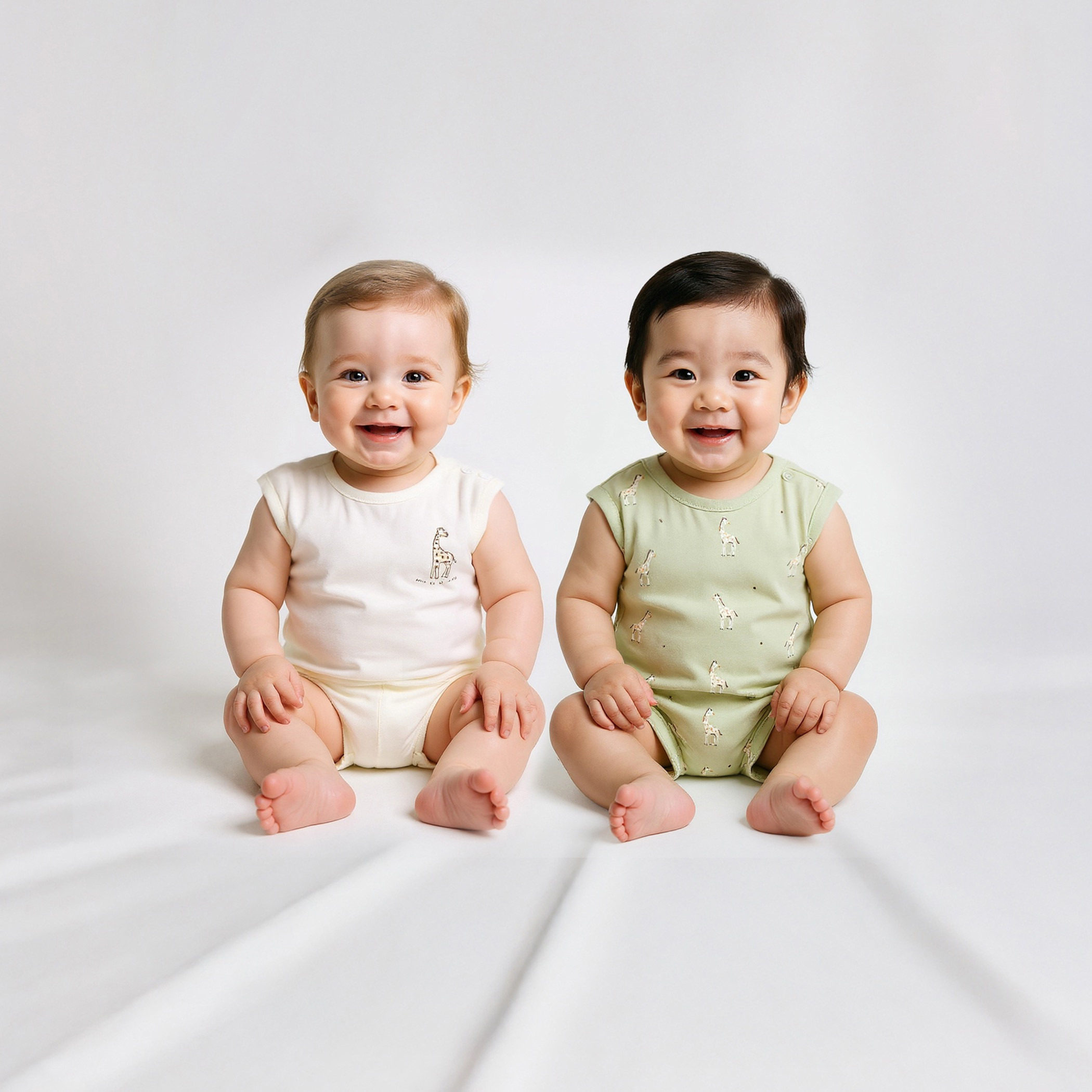 رومبر بأكمام ممتدة وطبعات من جونيورز - طقم من 2-baby-boys-clothing-rompers-image-2