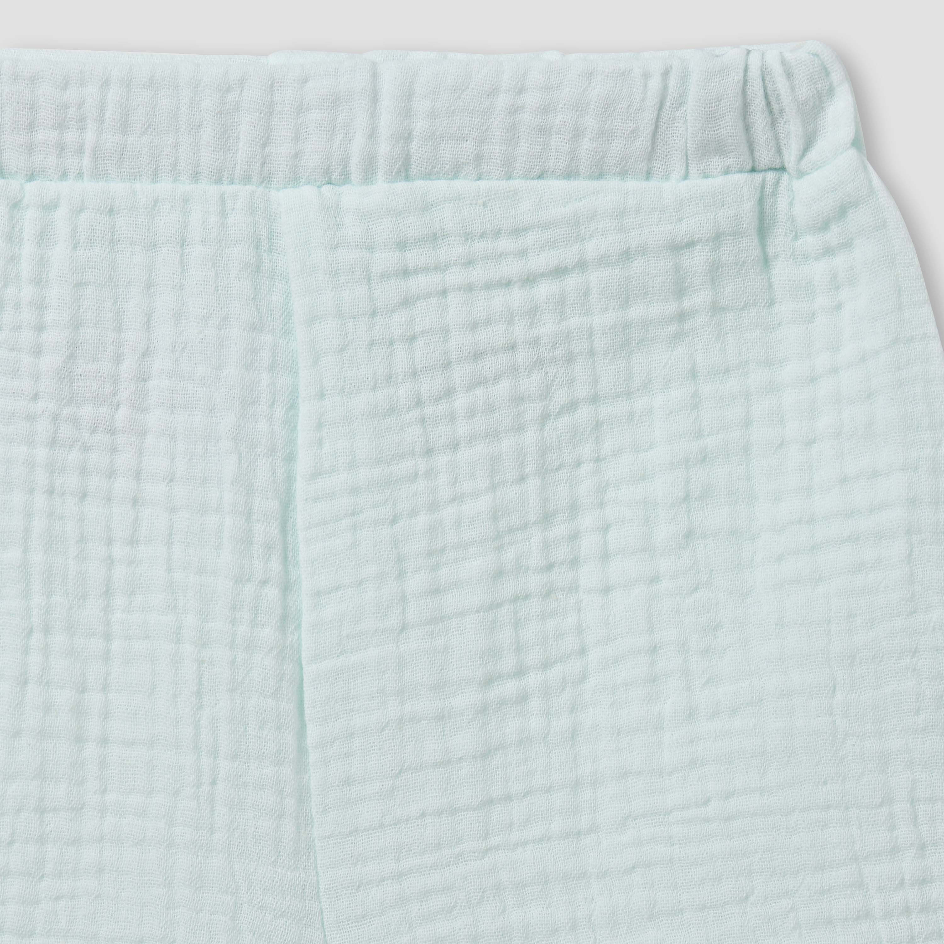 Juniors Cotton Collared Neck Short Sleeve Shorts Set with Texture-baby-boys-clothing-setsandcoords-image-6