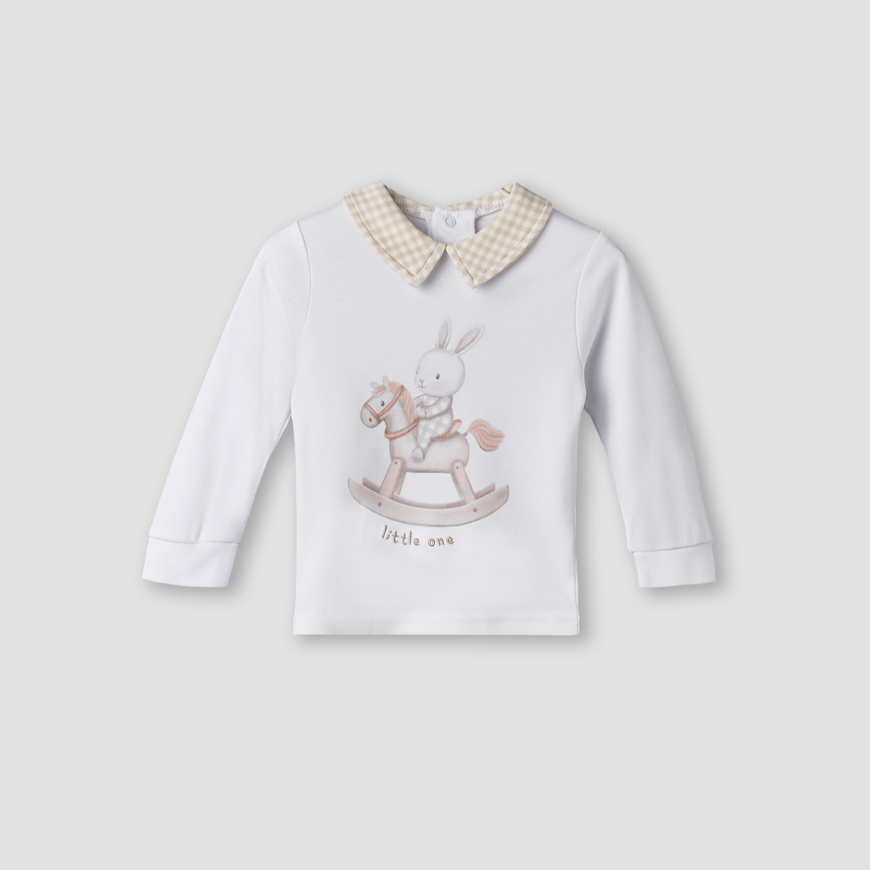 طقم بيجاما قطن بياقة وأكمام طويلة وطبعات من جيجلز-baby-boys-clothing-nightwear-pyjamasets-image-3