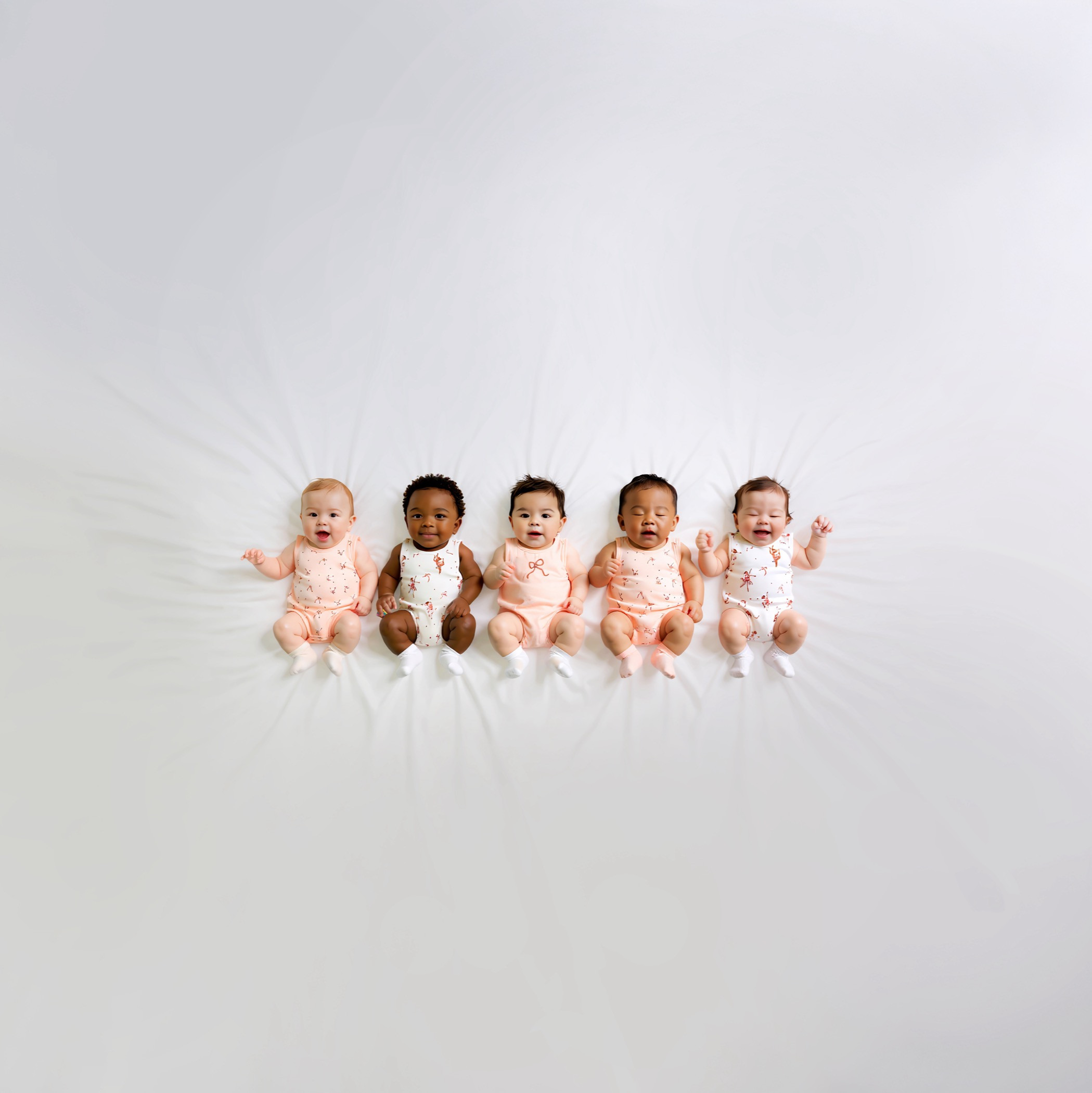 بودي سوت بدون أكمام من جونيورز - طقم 5 قطع متنوعة-baby-girls-clothing-multipacks-image-8