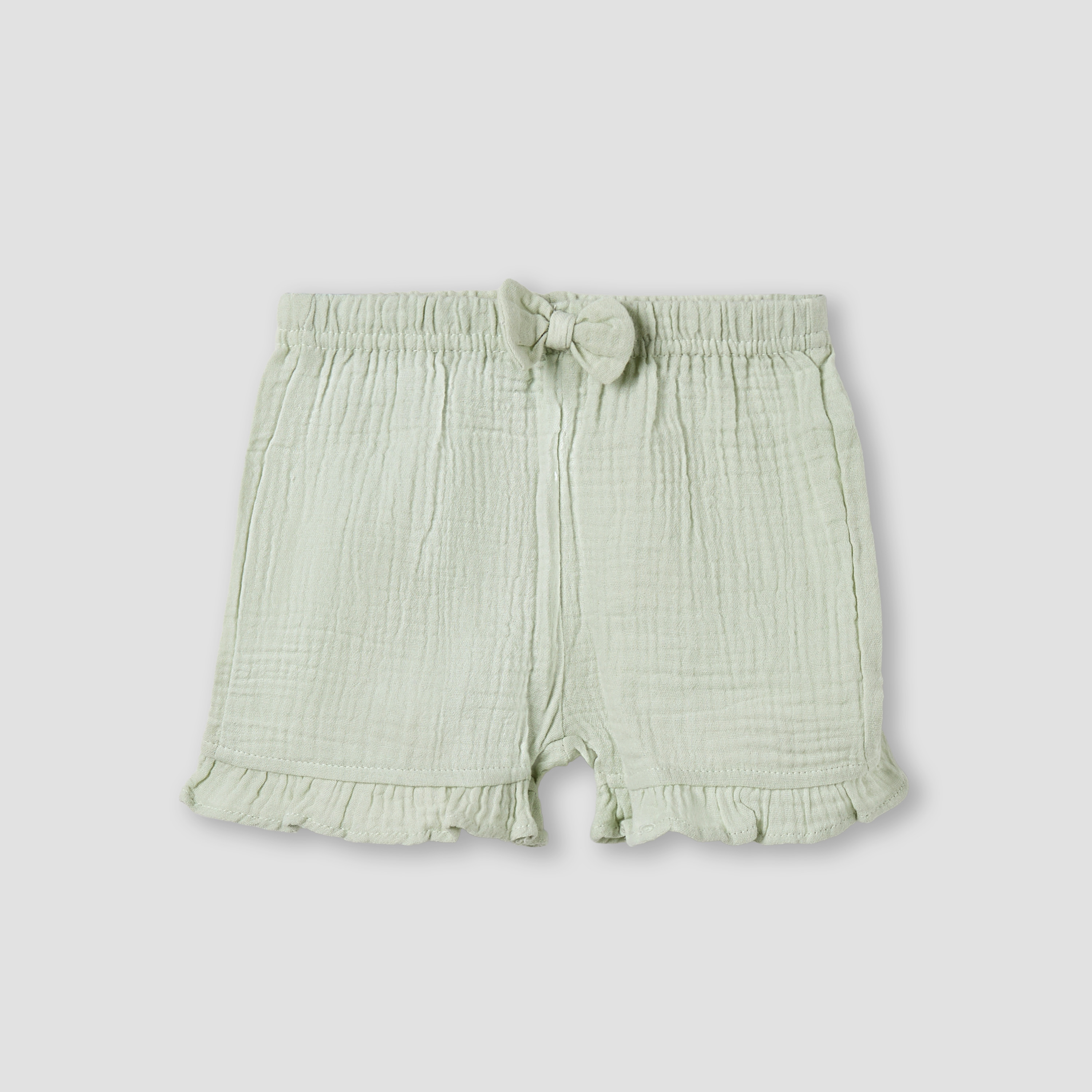 Juniors Cotton Round Neck Cap Sleeves T-shirt and Shorts Set with Ruffles-promo_babyshop_Buy3for99_KSA130126-image-4