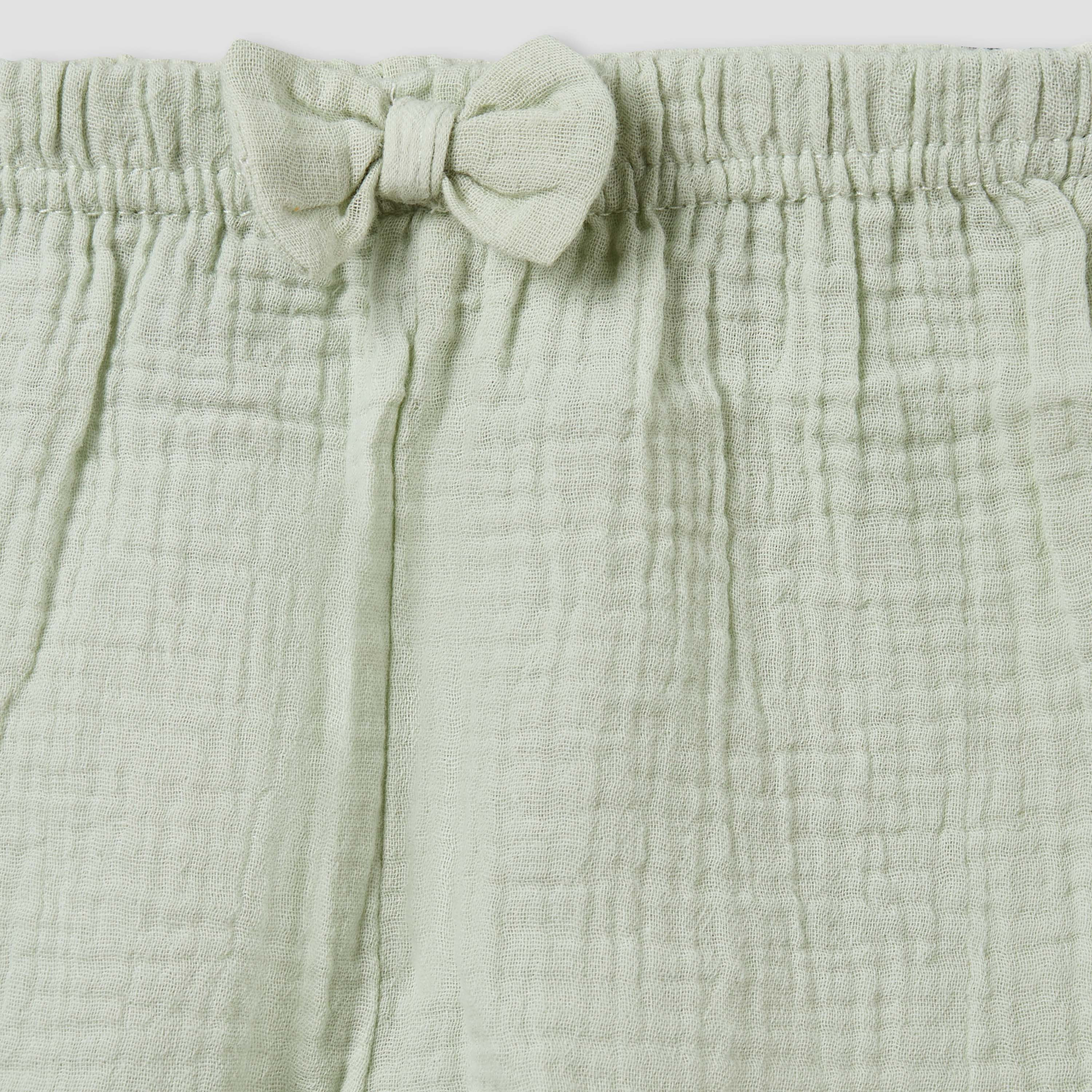 Juniors Cotton Round Neck Cap Sleeves T-shirt and Shorts Set with Ruffles-promo_babyshop_Buy3for99_KSA130126-image-6