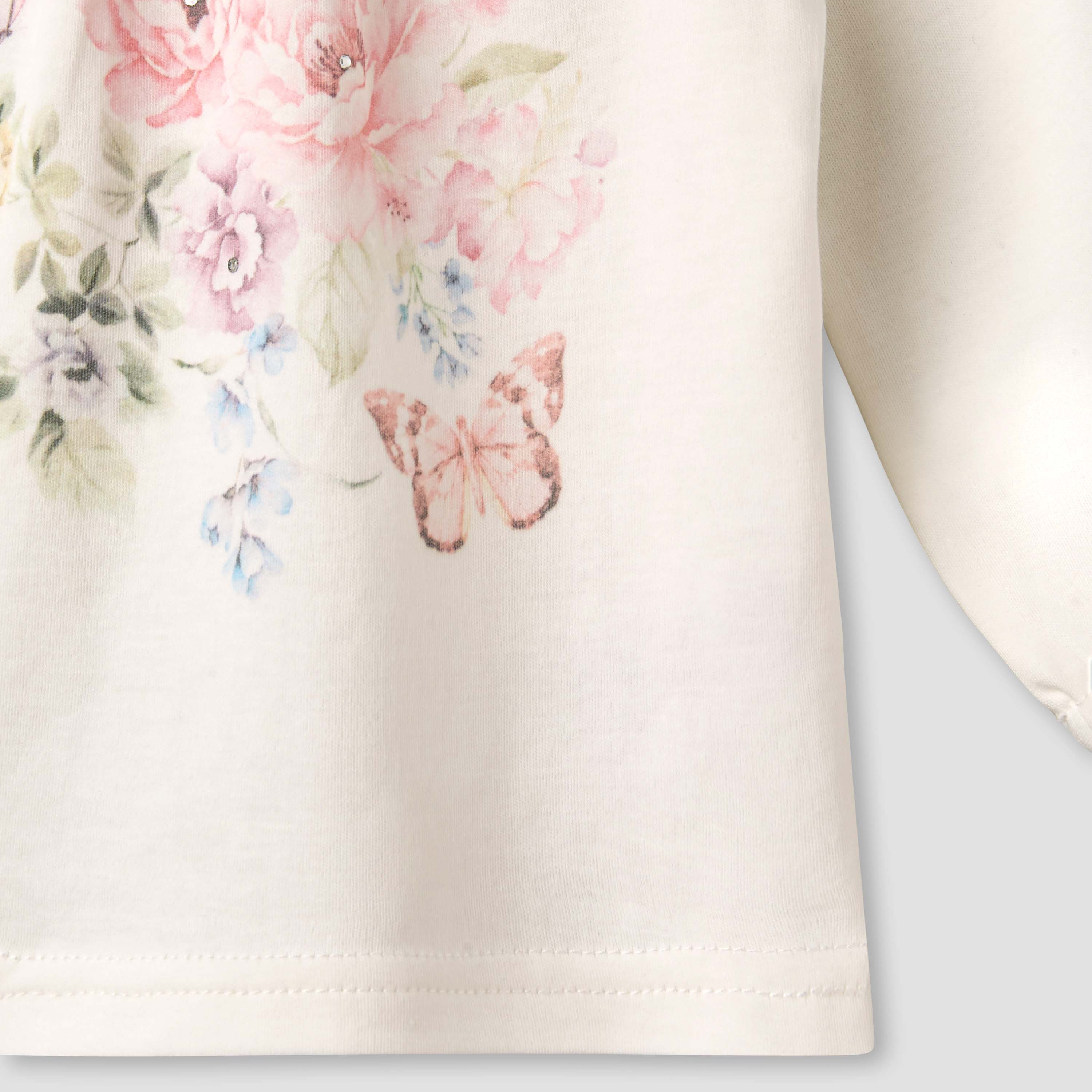 Giggles Cotton Round Neck Long Sleeve Pyjama Set with Floral Print-baby-girls-clothing-nightwear-pyjamasets-image-7