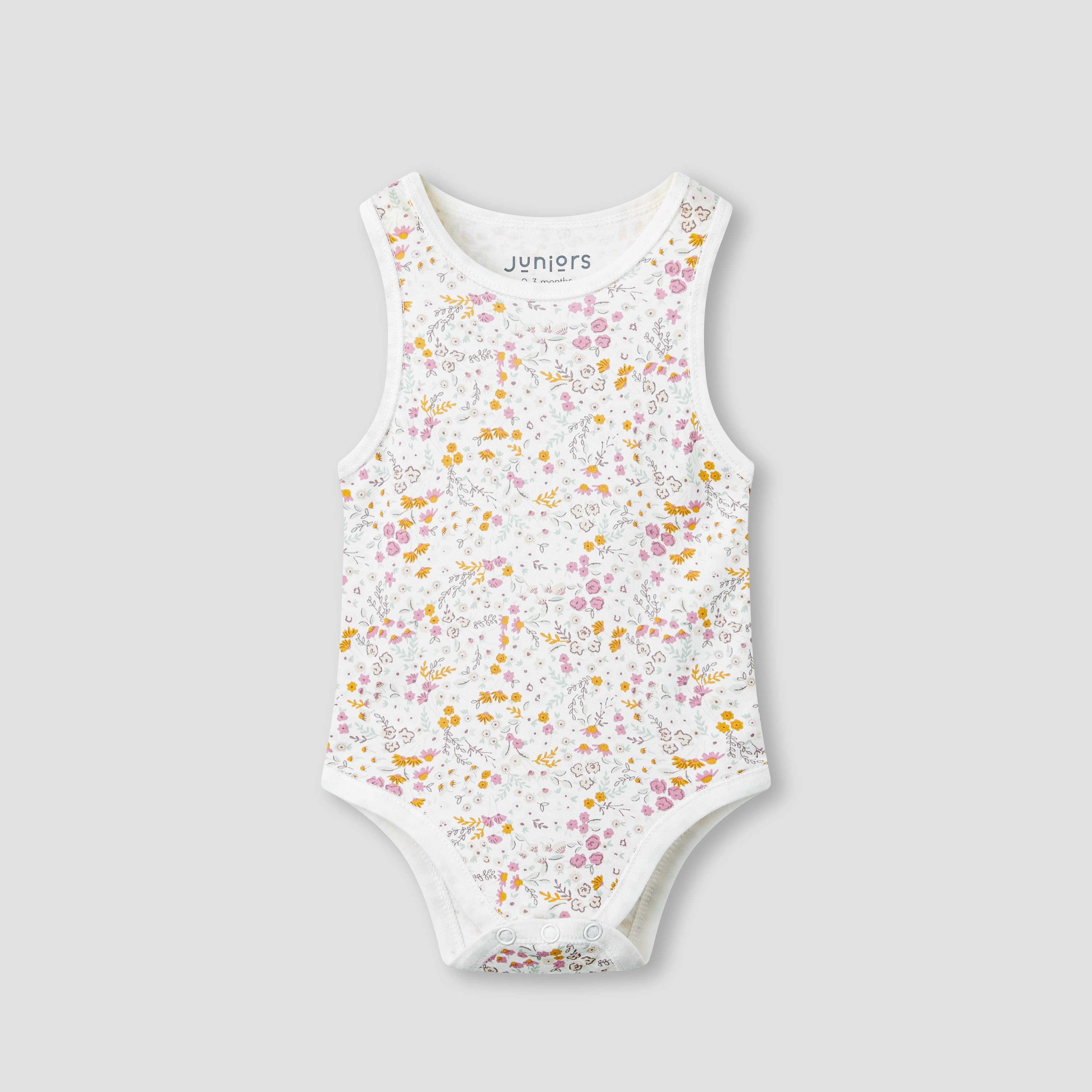 Juniors Printed Sleeveless Bodysuit - Set of 5-baby-girls-clothing-bodysuits-image-4