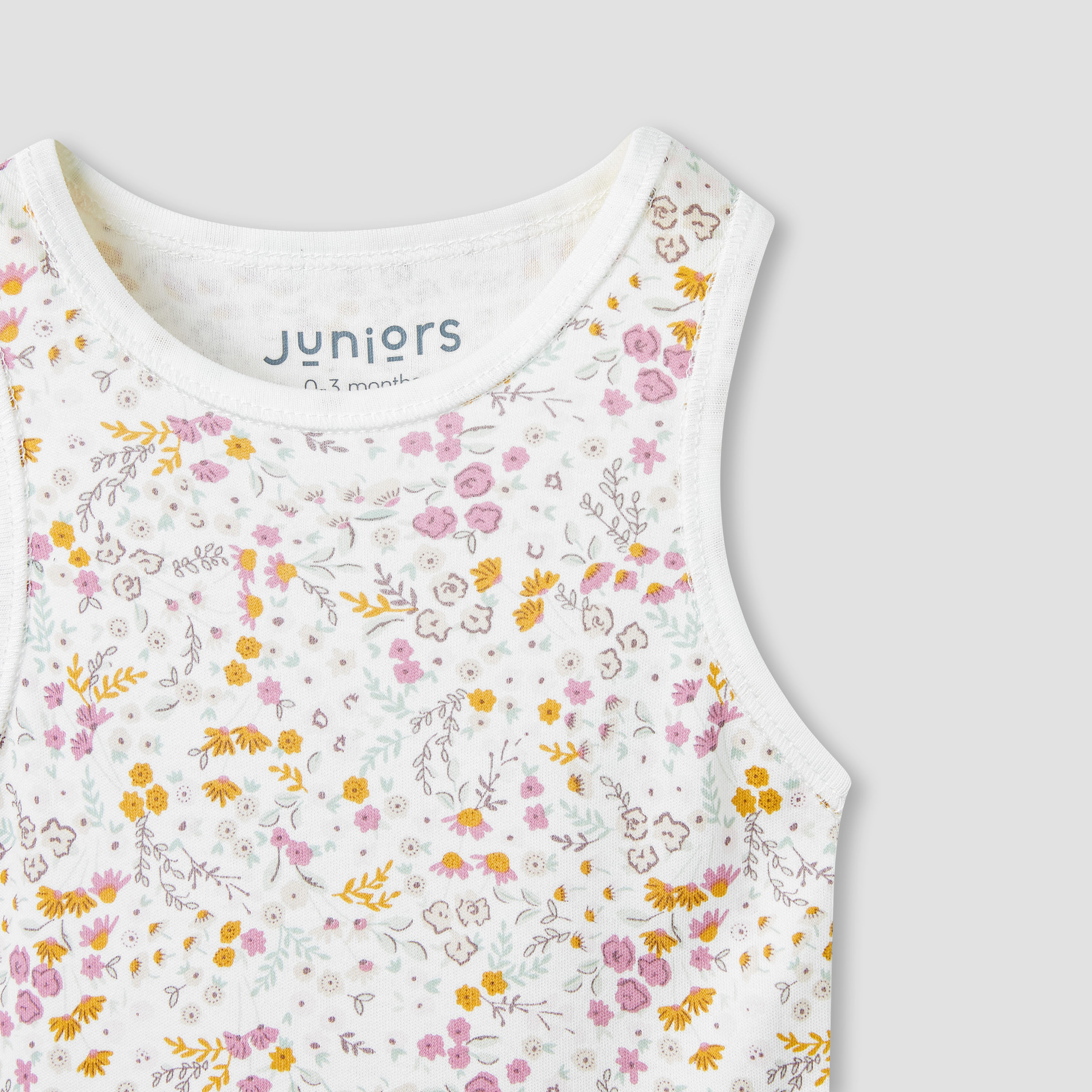 Juniors Printed Sleeveless Bodysuit - Set of 5-baby-girls-clothing-bodysuits-image-7
