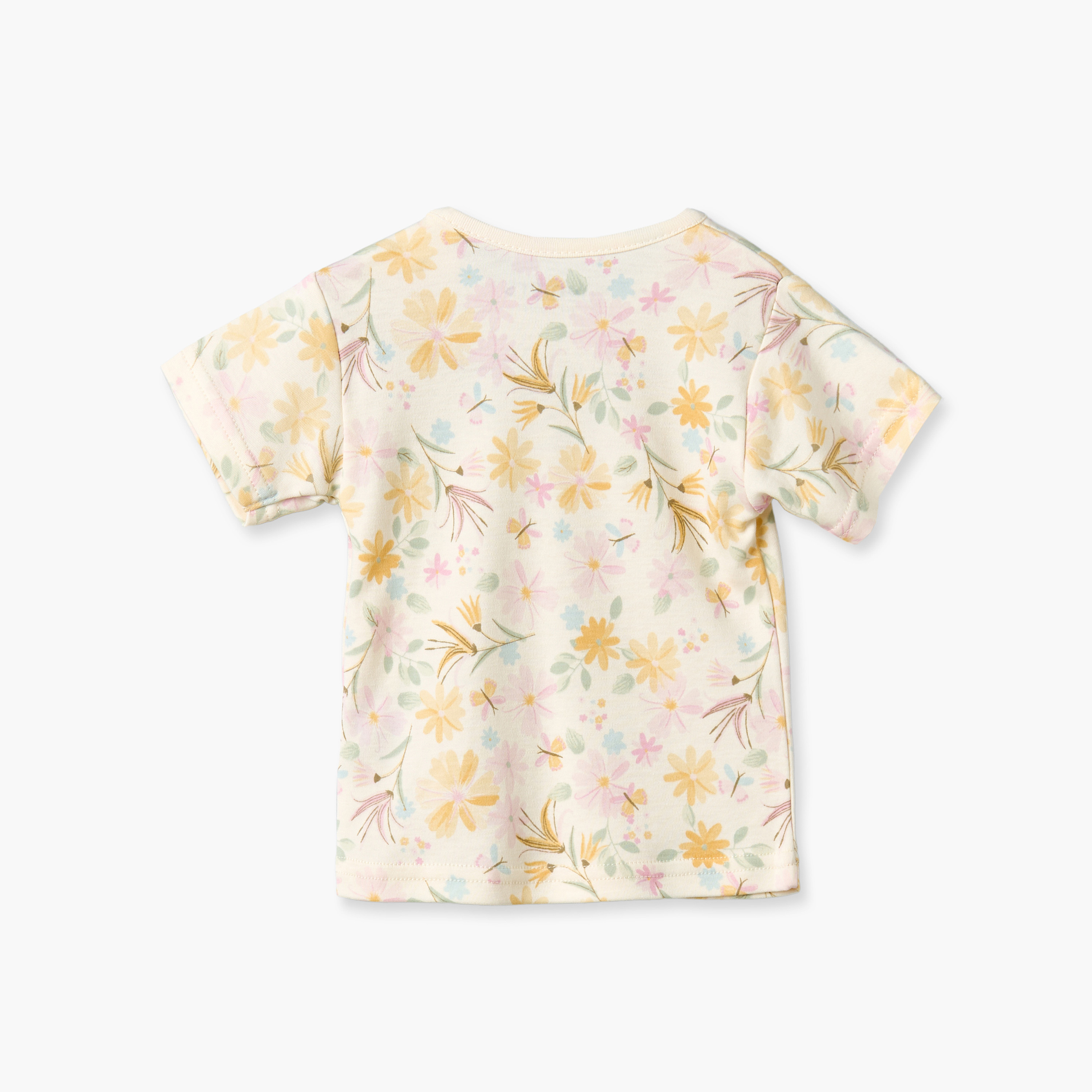 طقم شورت وتيشيرت قطن بياقة ضيقة وأكمام قصيرة وطبعات زهرية من جونيورز-baby-boys-clothing-nightwear-pyjamasets-image-3
