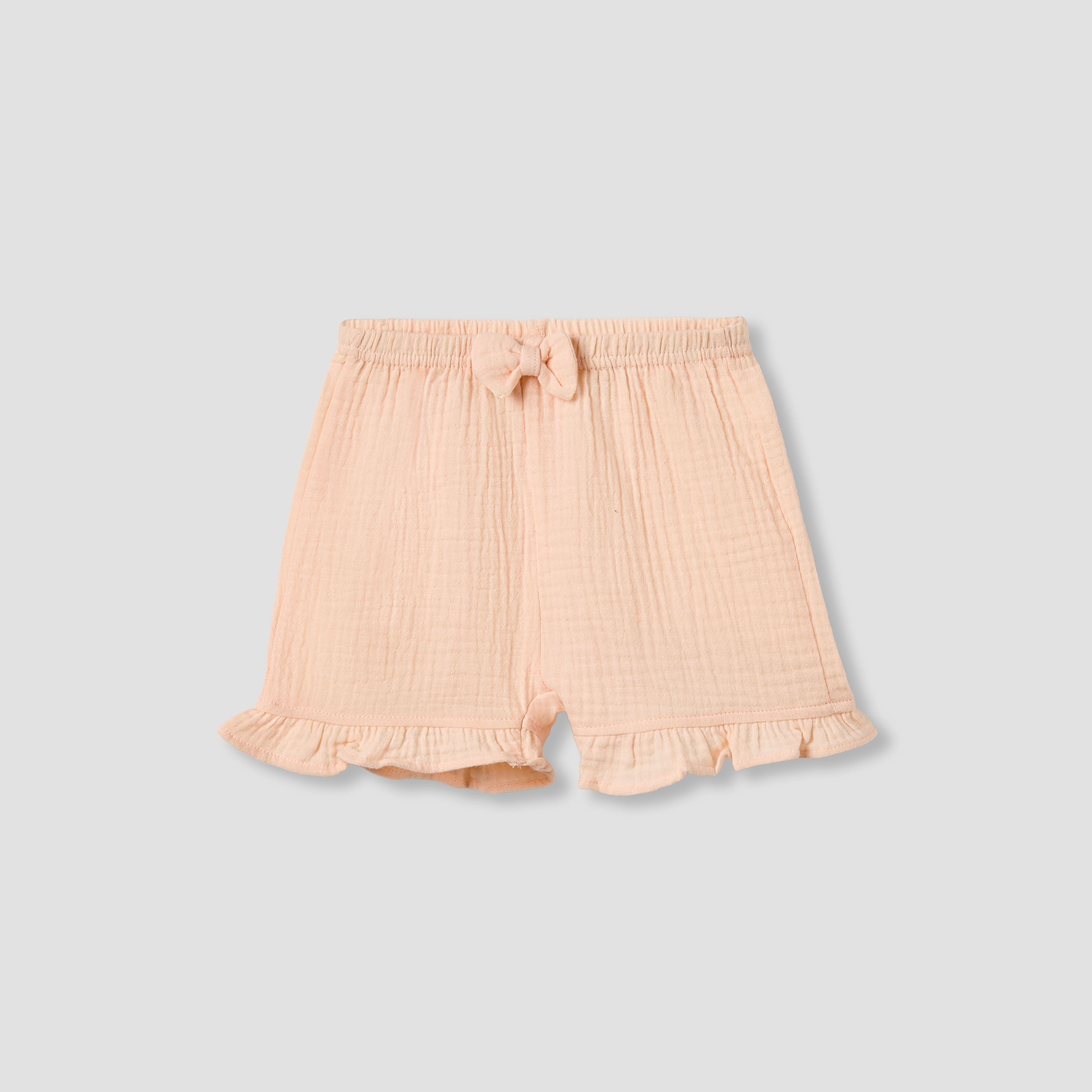 Juniors Cotton Round Neck Sleeveless Shorts Set with Ruffles-baby-girls-clothing-nightwear-pyjamasets-image-4
