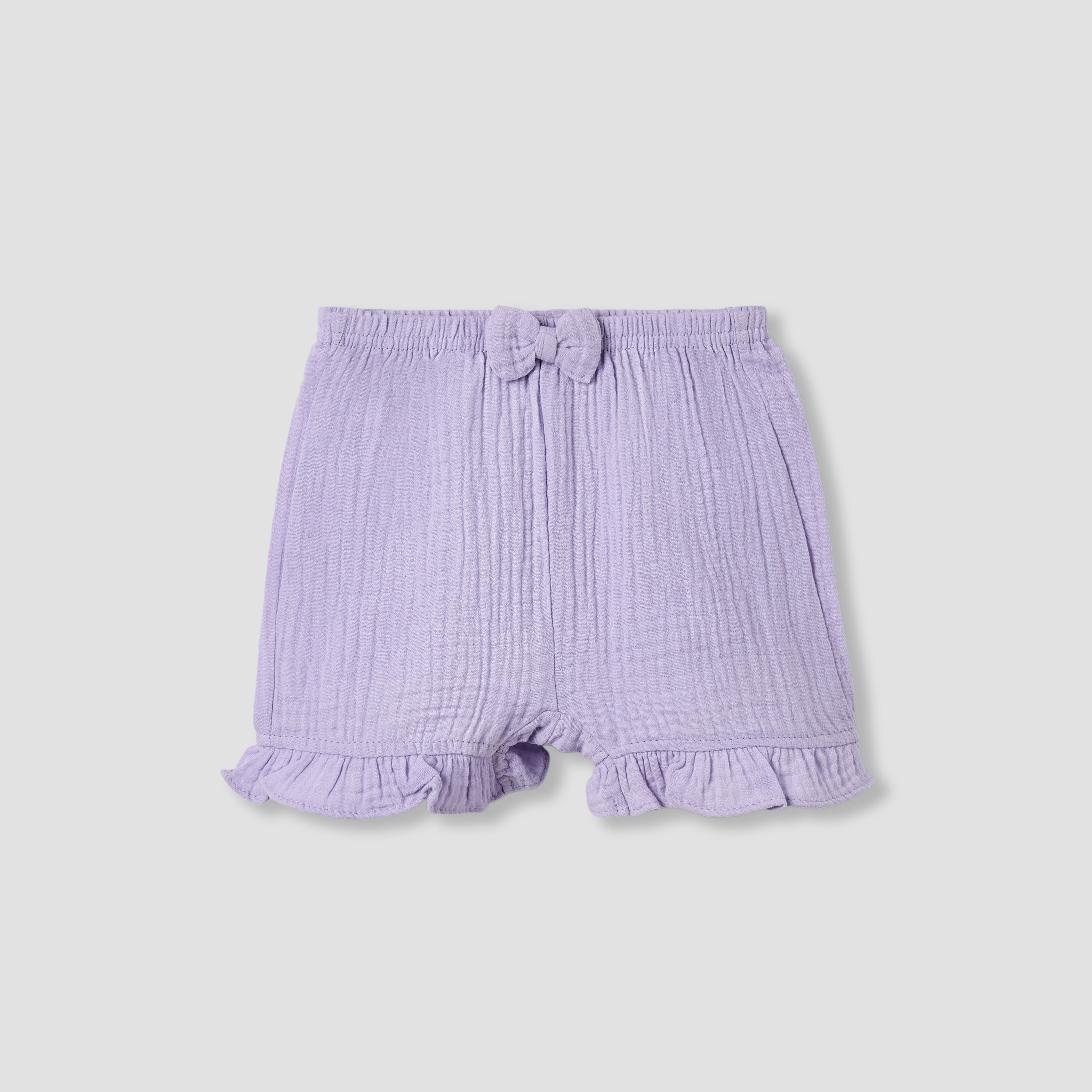 Juniors Cotton Round Neck Cap Sleeves T-shirt and Shorts Set with Ruffles-baby-girls-clothing-nightwear-pyjamasets-image-3