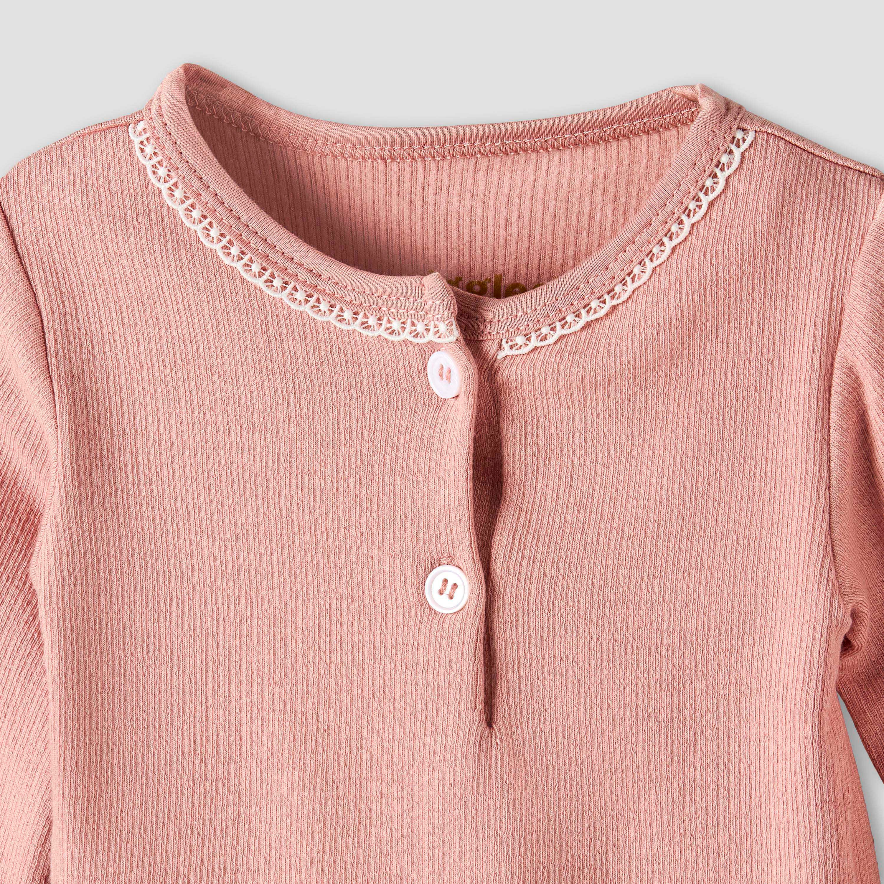 Giggles Henley Neck Long Sleeves Pyjama Set with Lace Trim-baby-girls-clothing-nightwear-pyjamasets-image-7