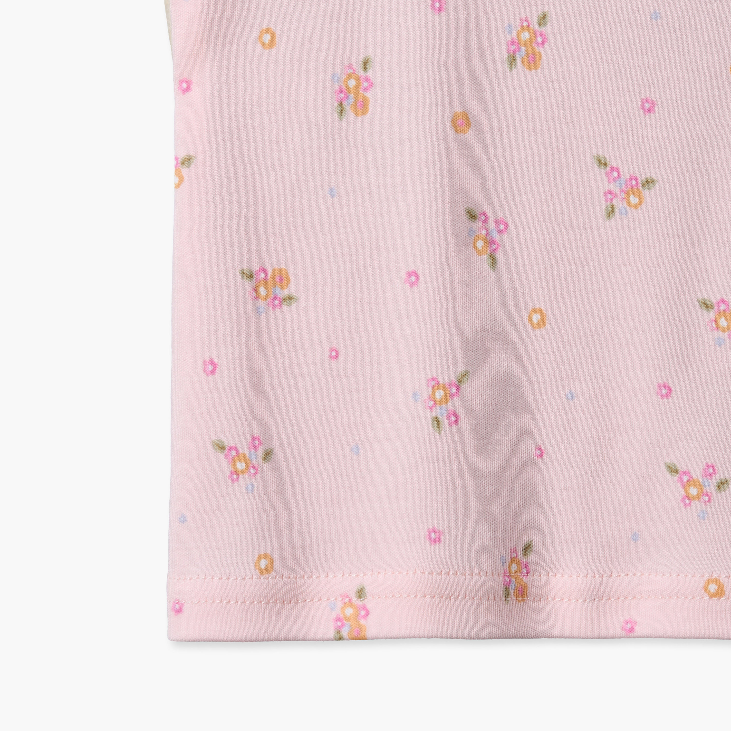 Juniors Cotton Crew Neck Short Sleeves Shorts Set with Floral Print-baby-girls-clothing-nightwear-pyjamasets-image-7
