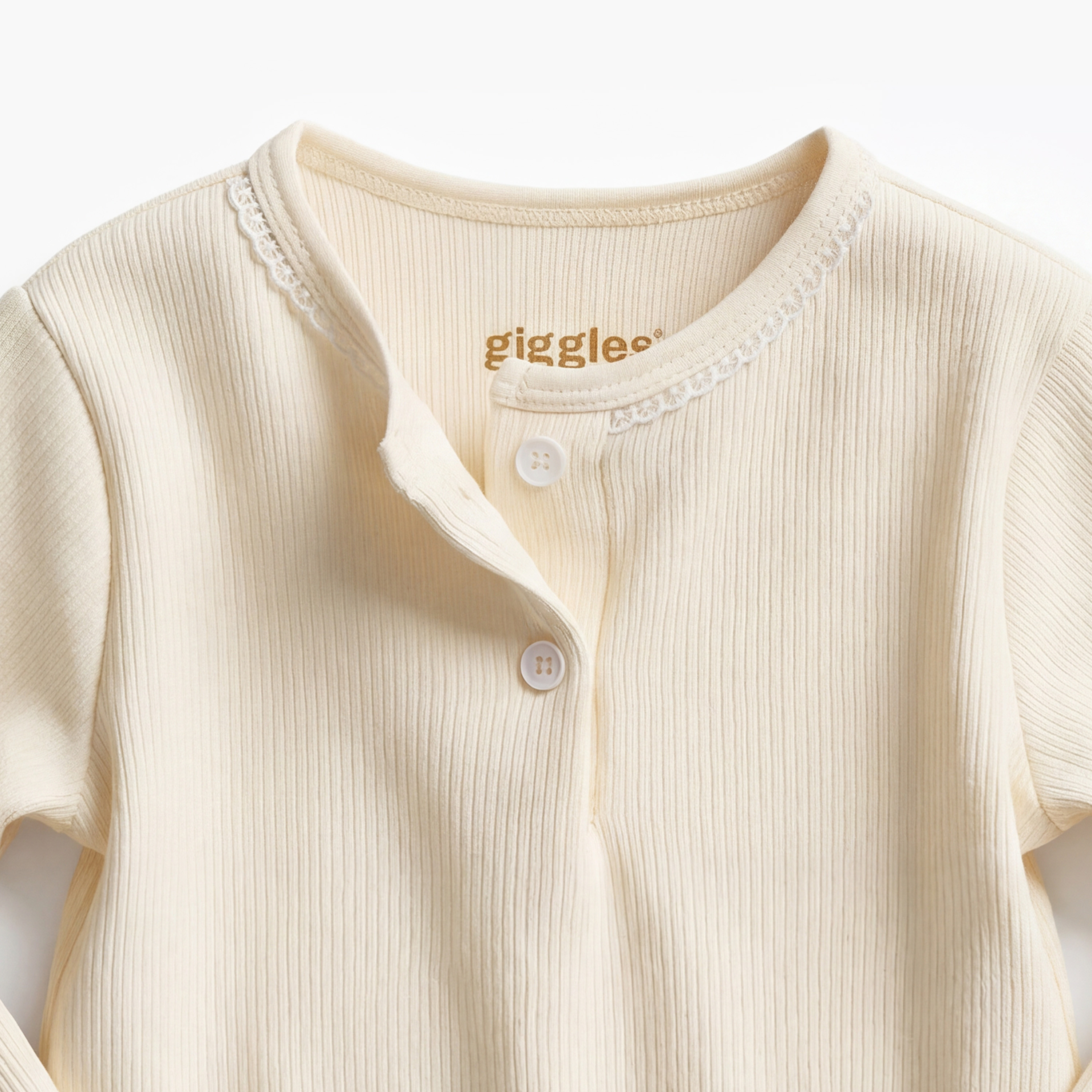 Giggles Henley Neck Long Sleeves Pyjama Set with Ribbed Texture-baby-girls-clothing-nightwear-pyjamasets-image-6