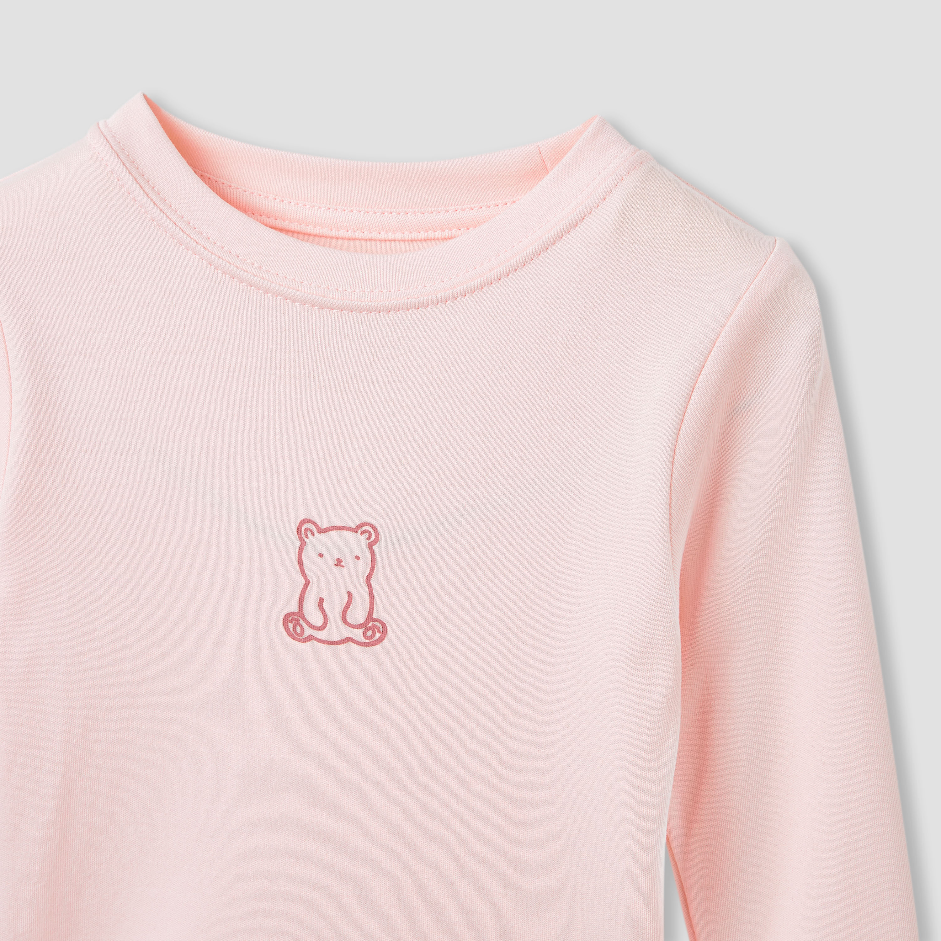 Juniors Bear Print T-shirts and Pyjamas - Set of 4-baby-girls-clothing-nightwear-pyjamasets-image-16