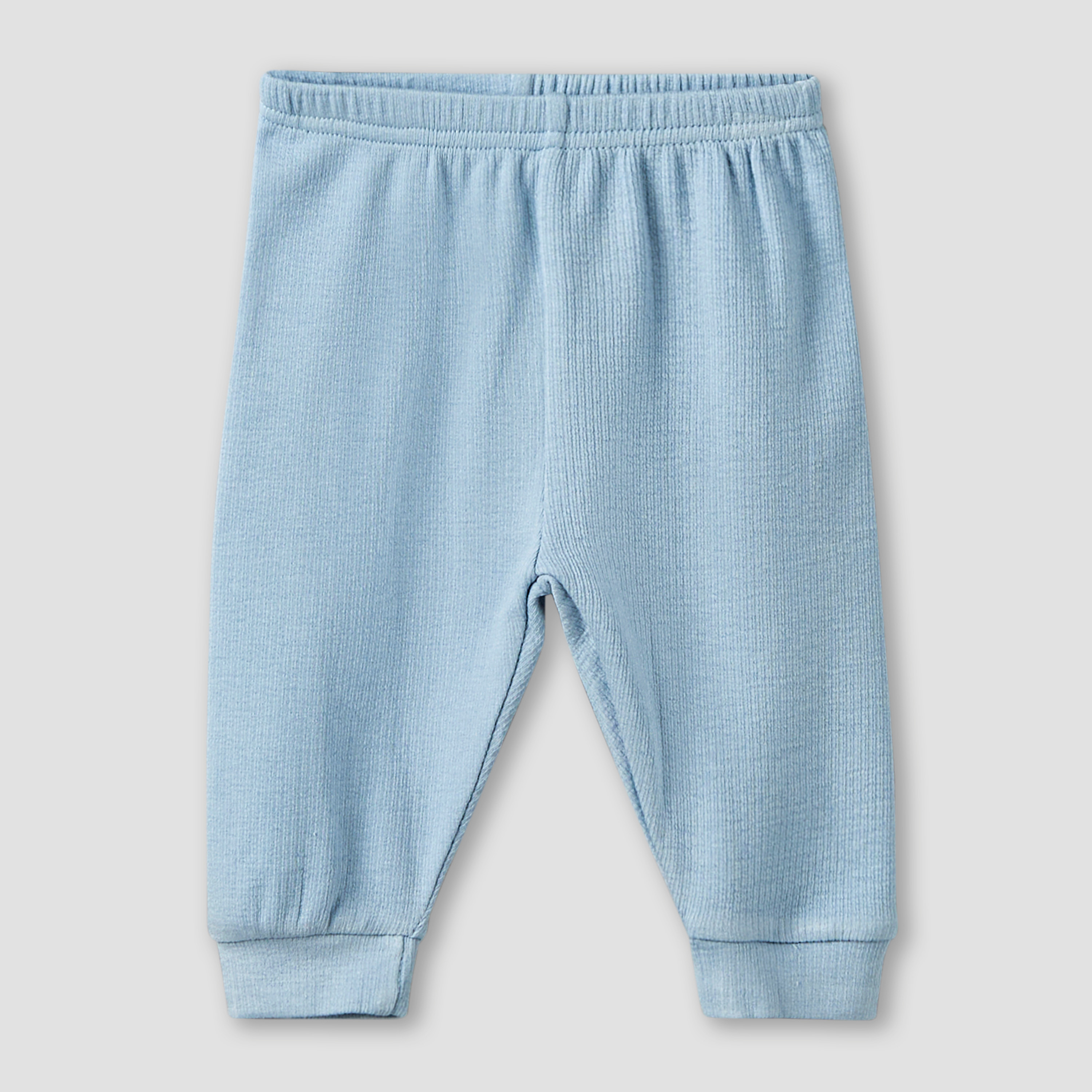 Giggles Collared Long Sleeves Pyjama Set with Ribbed Texture-baby-boys-clothing-nightwear-pyjamasets-image-4