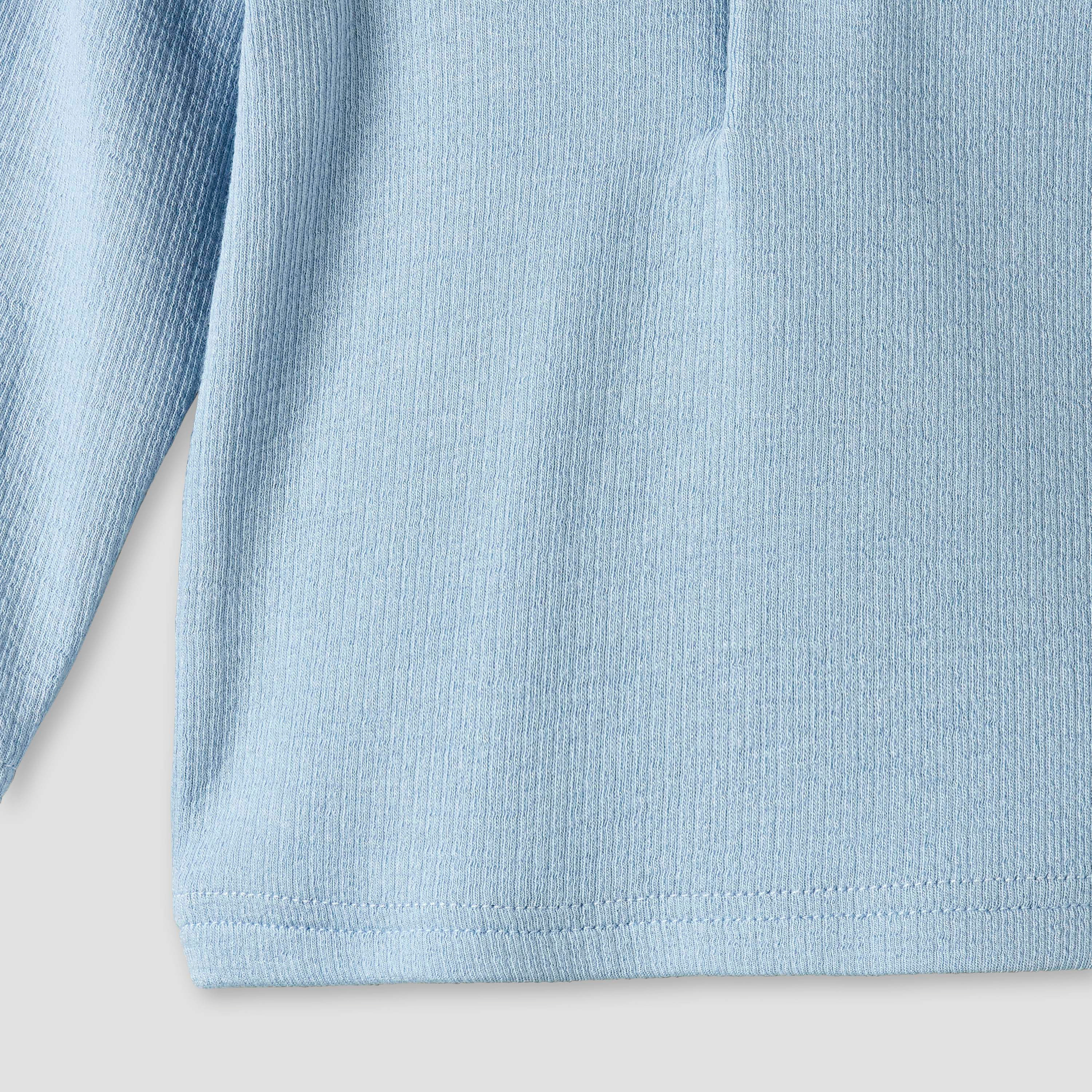 Giggles Collared Long Sleeves Pyjama Set with Ribbed Texture-baby-boys-clothing-nightwear-pyjamasets-image-8