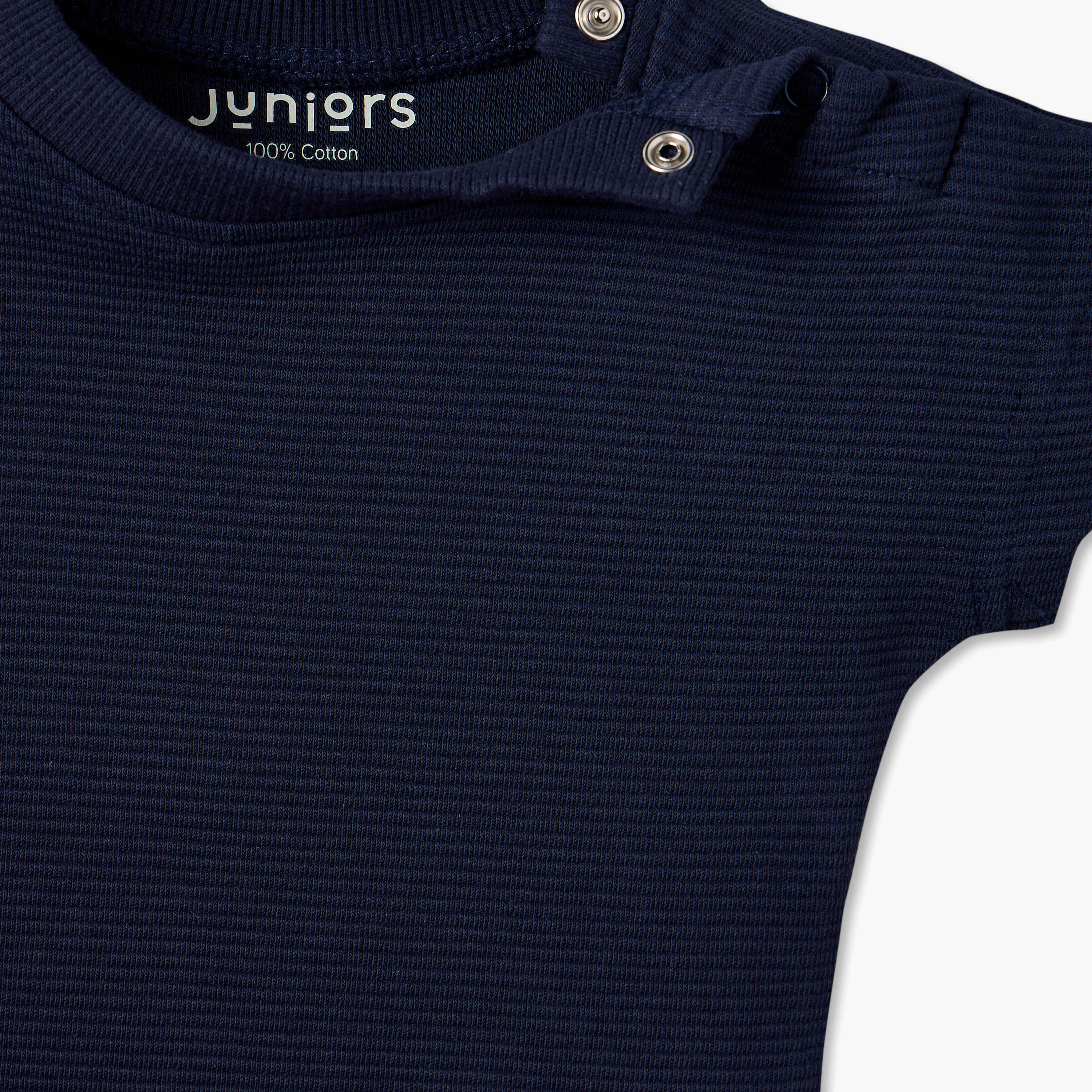 طقم تيشيرت بياقة ضيقة وأكمام قصيرة مع شورت برباط مطاطي من جونيورز-baby-boys-clothing-setsandcoords-image-6