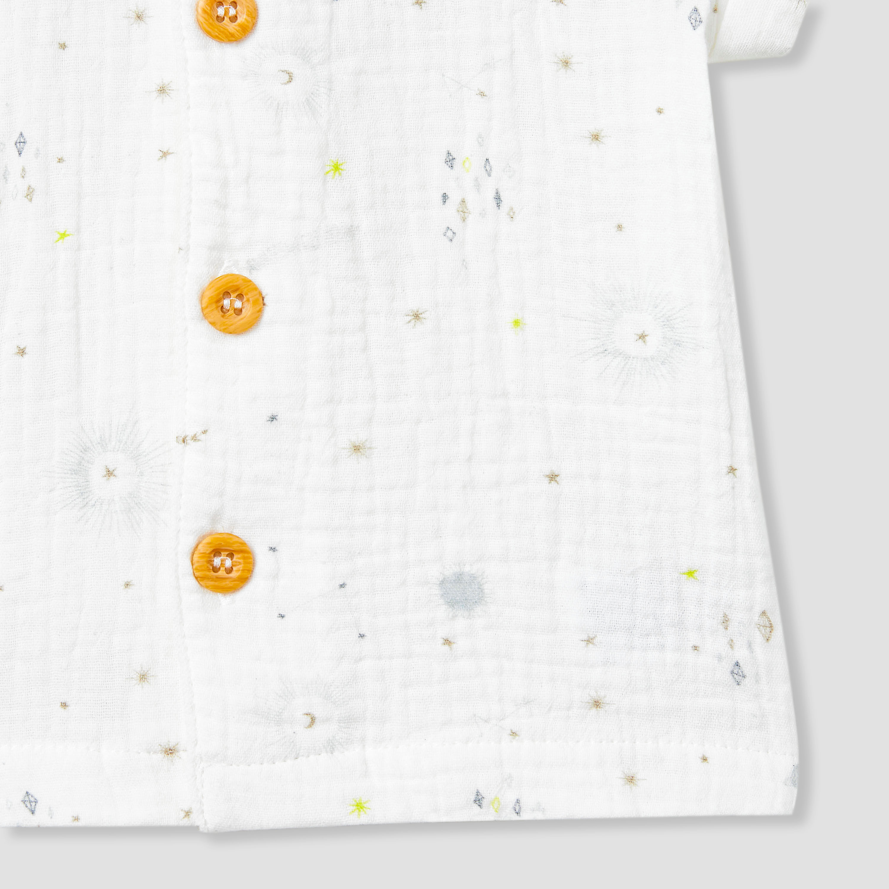 Juniors Boys Shirt and Shirts Set with Print - Cotton - Short Sleeves - Collar-baby-boys-clothing-setsandcoords-image-5