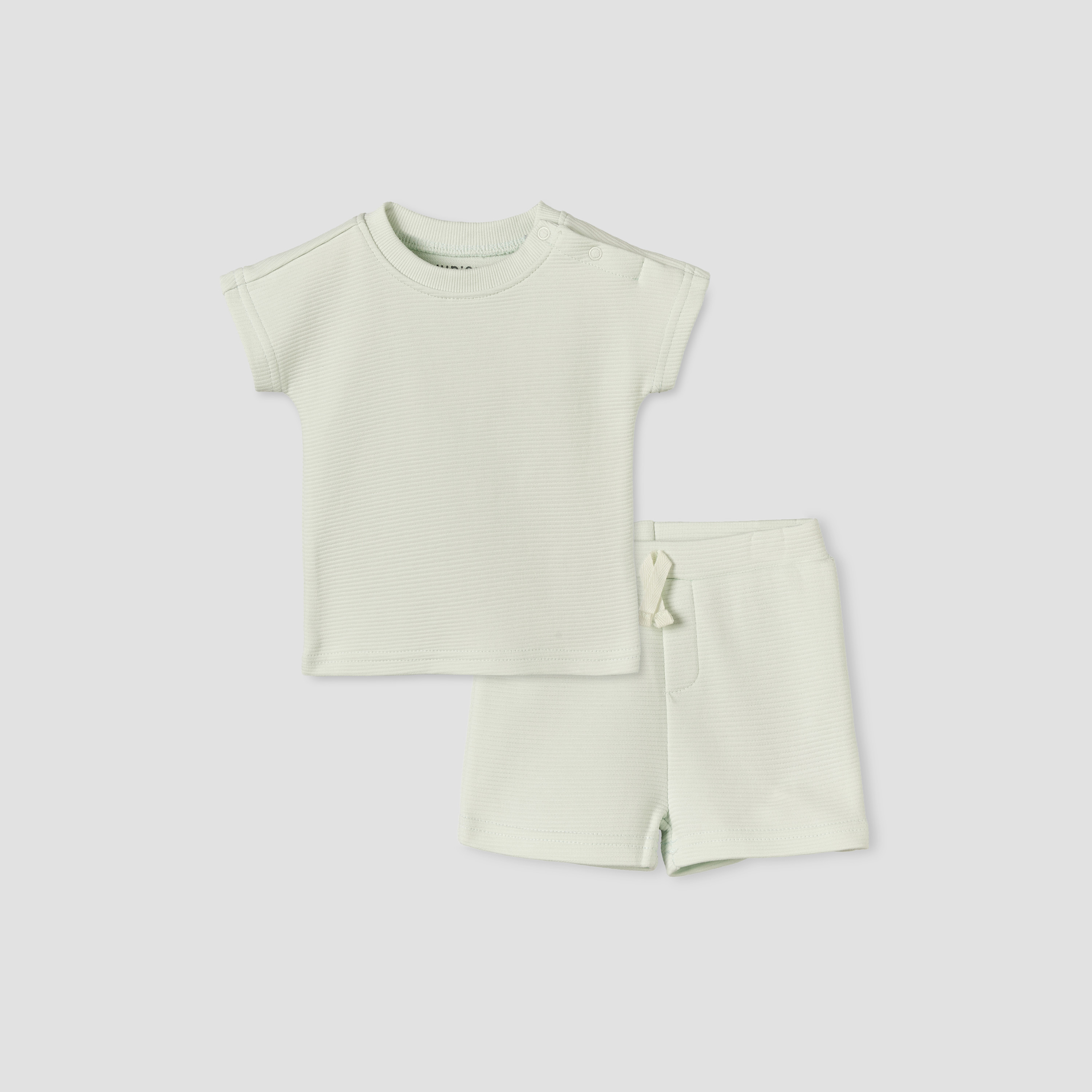 Juniors Crew Neck Short Sleeves T-shirt and Shorts Set with Elasticated Drawstring Closure-baby-boys-clothing-setsandcoords-image-1