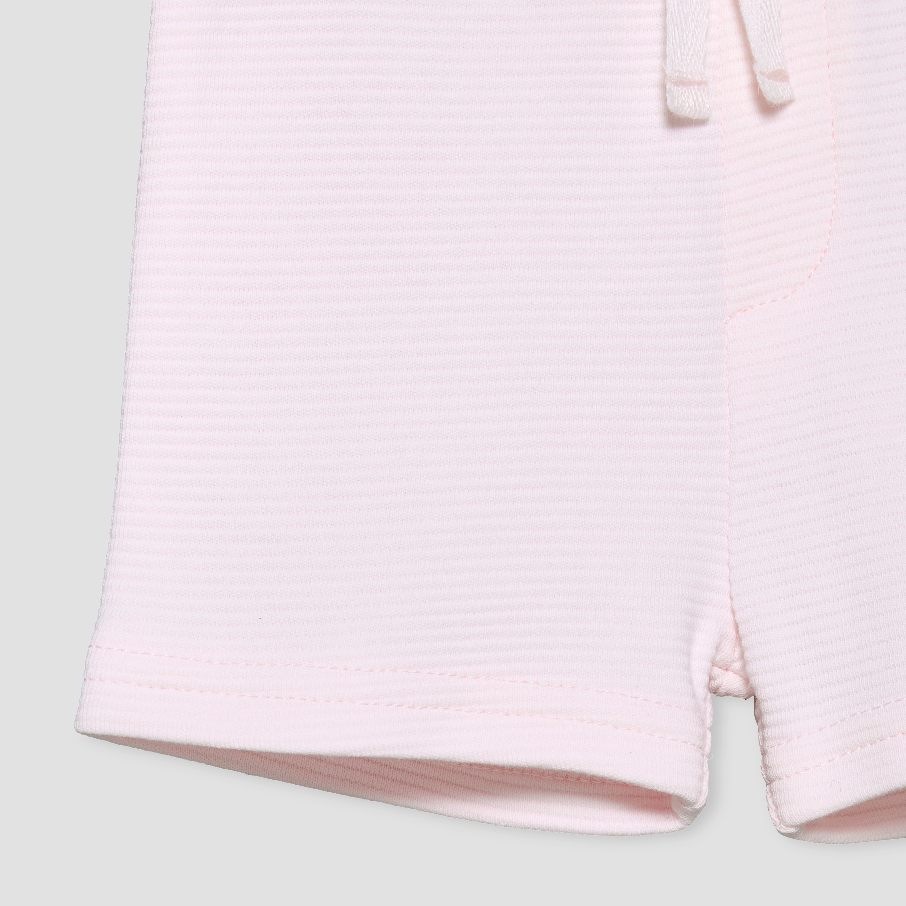 طقم شورت بخصر مطاطي ورباط وتيشيرت برقبة ضيقة وأكمام قصيرة من جونيورز-baby-girls-clothing-setsandcoords-image-10