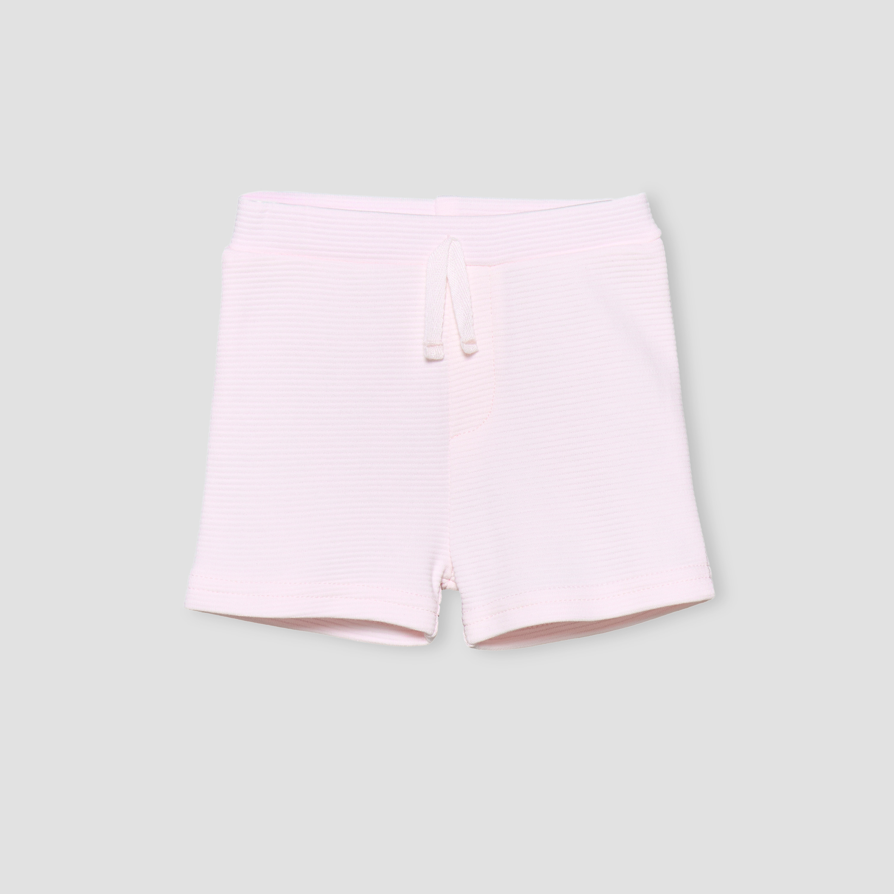 طقم شورت بخصر مطاطي ورباط وتيشيرت برقبة ضيقة وأكمام قصيرة من جونيورز-baby-girls-clothing-setsandcoords-image-4