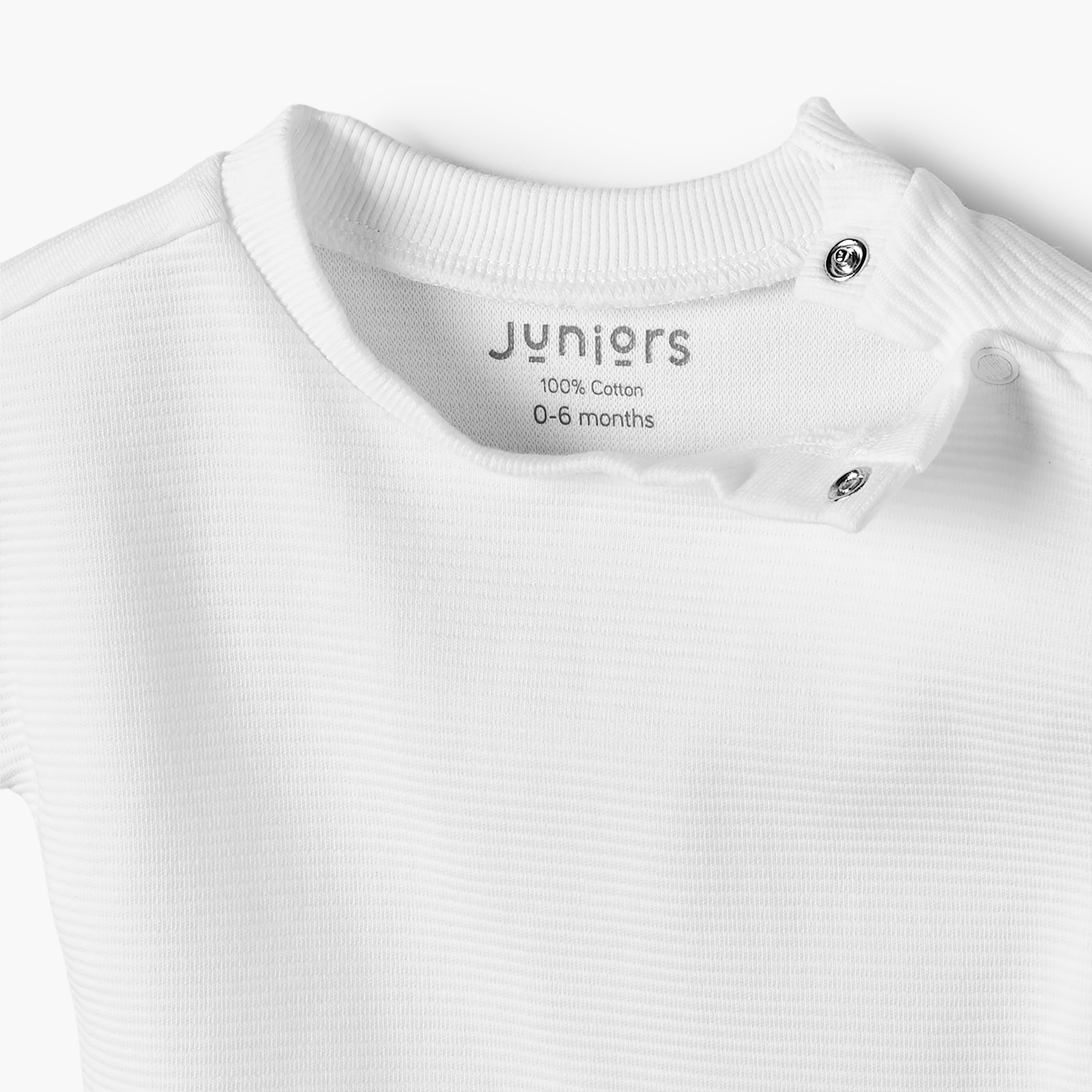 Juniors Crew Neck Short Sleeves T-shirt and Shorts Set with Textured Design-baby-boys-clothing-setsandcoords-image-5