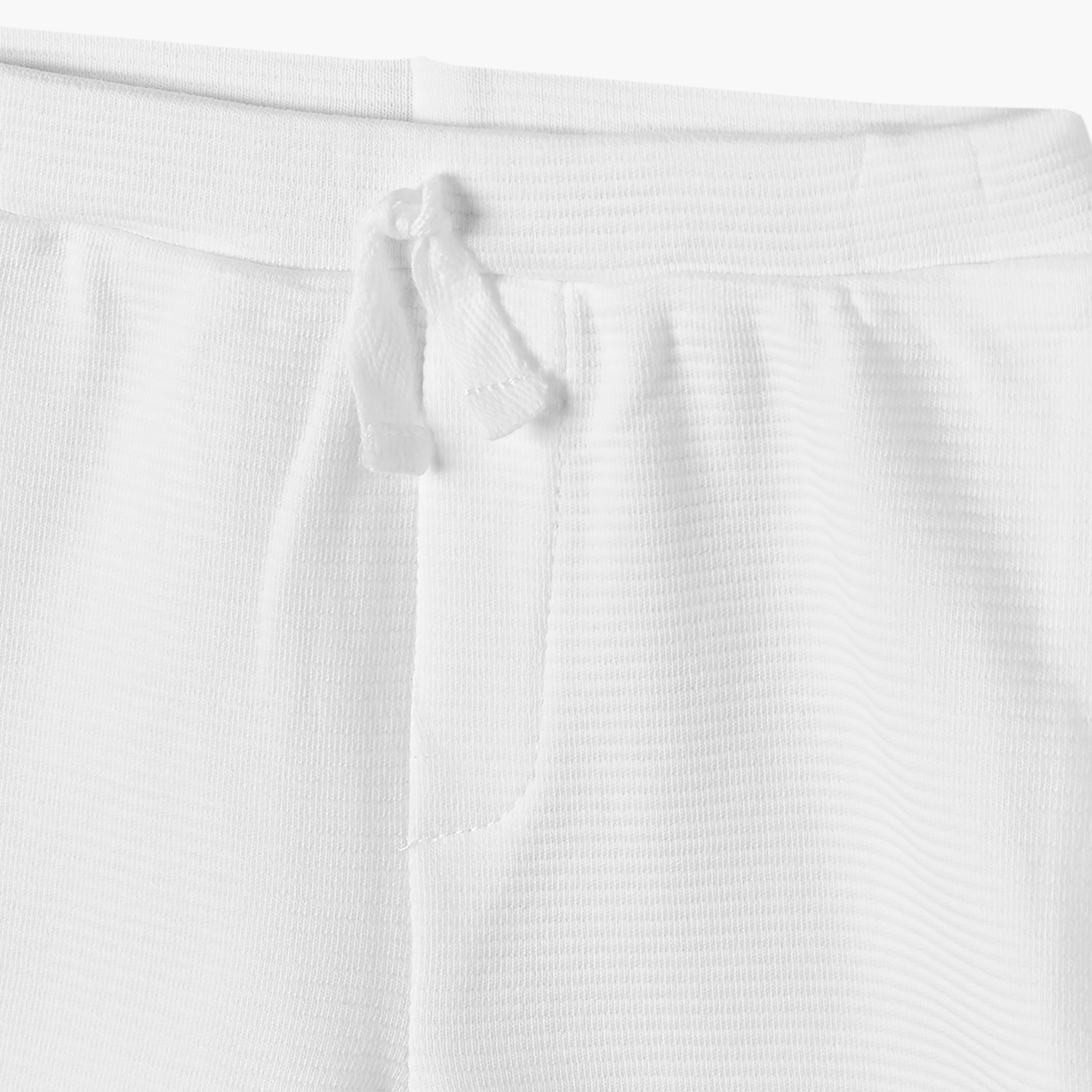 Juniors Crew Neck Short Sleeves T-shirt and Shorts Set with Textured Design-baby-boys-clothing-setsandcoords-image-6