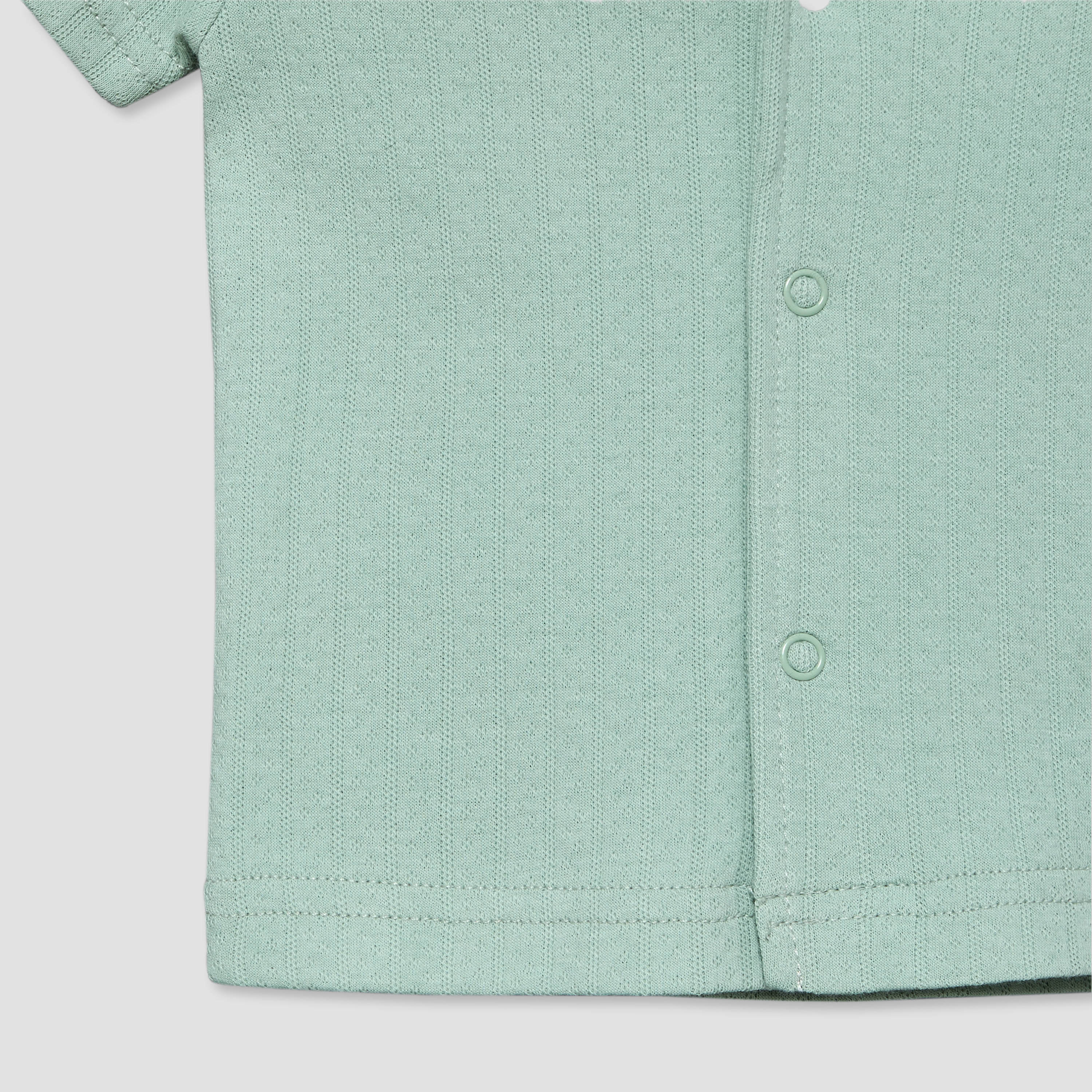 Juniors Cotton Collared Short Sleeves Pyjama Set with Textured Design-baby-boys-clothing-nightwear-pyjamasets-image-6