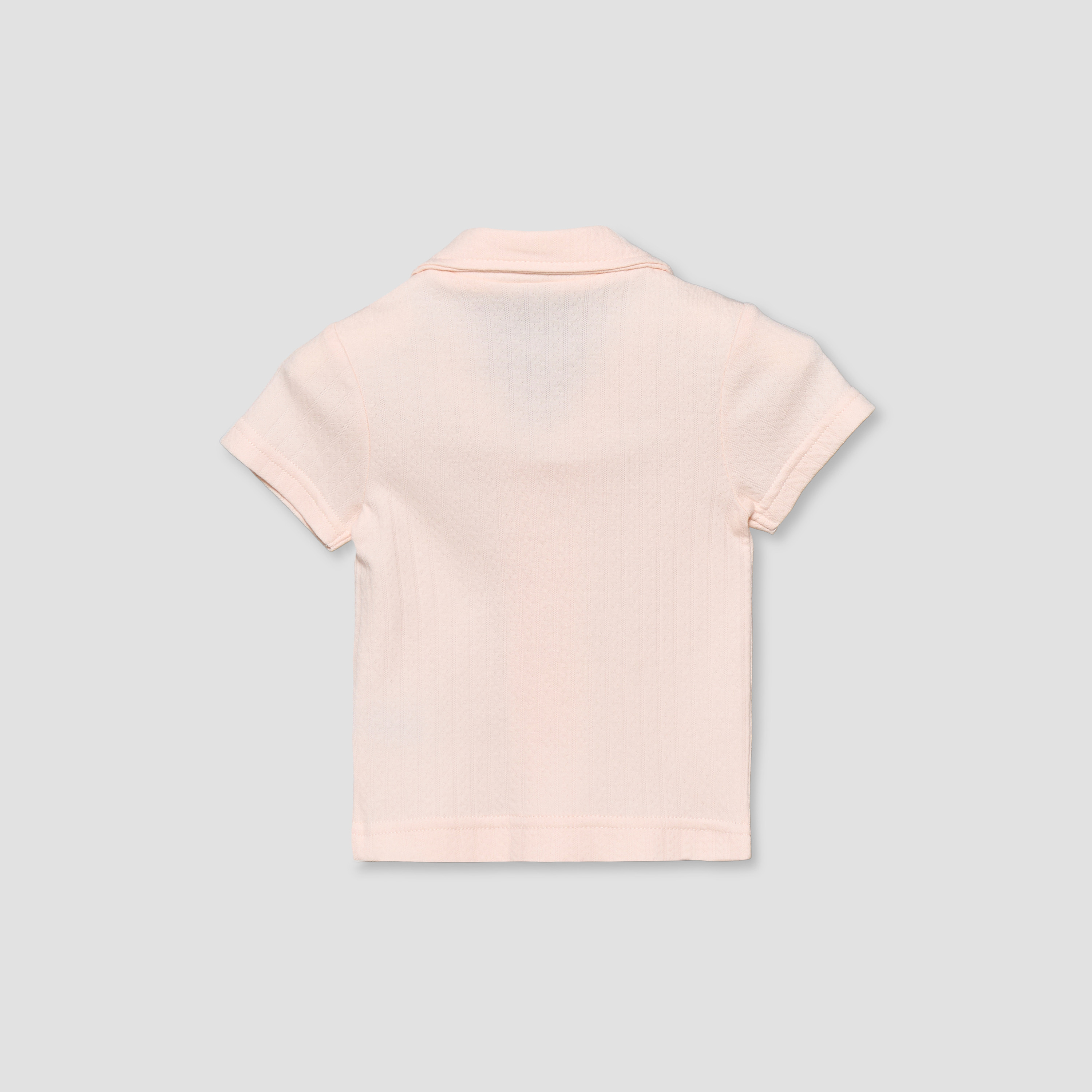 طقم بيجاما قطن بأكمام قصيرة وياقة عادية وبتصميم بارز من جونيورز-baby-girls-clothing-nightwear-pyjamasets-image-5