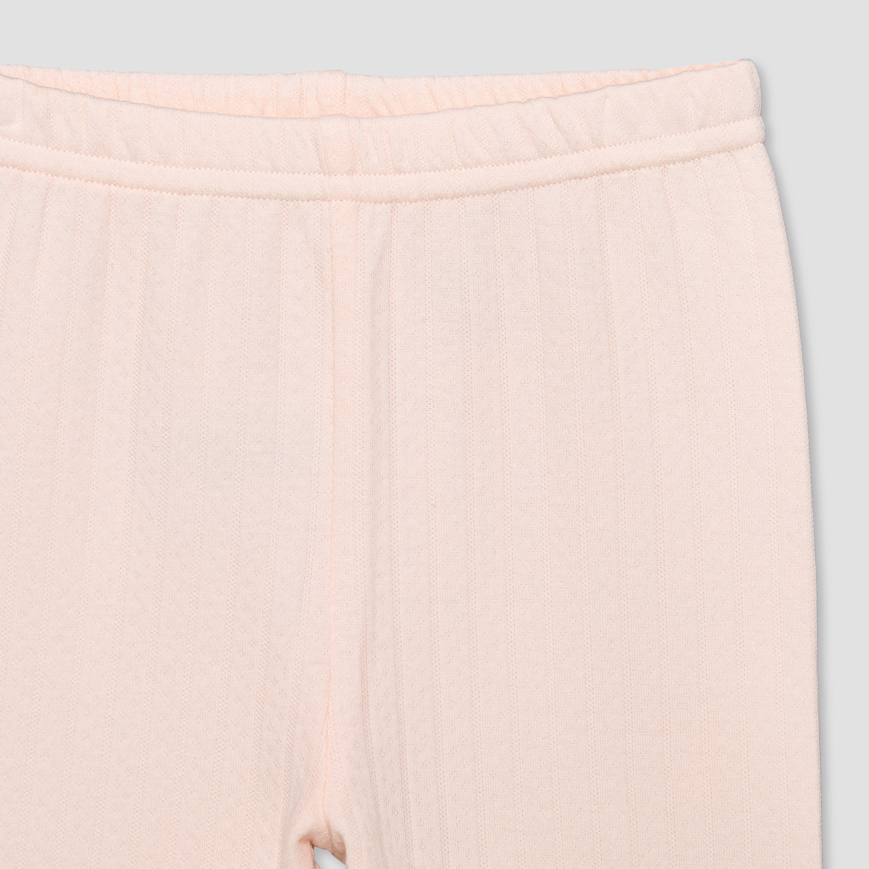 طقم بيجاما قطن بأكمام قصيرة وياقة عادية وبتصميم بارز من جونيورز-baby-girls-clothing-nightwear-pyjamasets-image-9