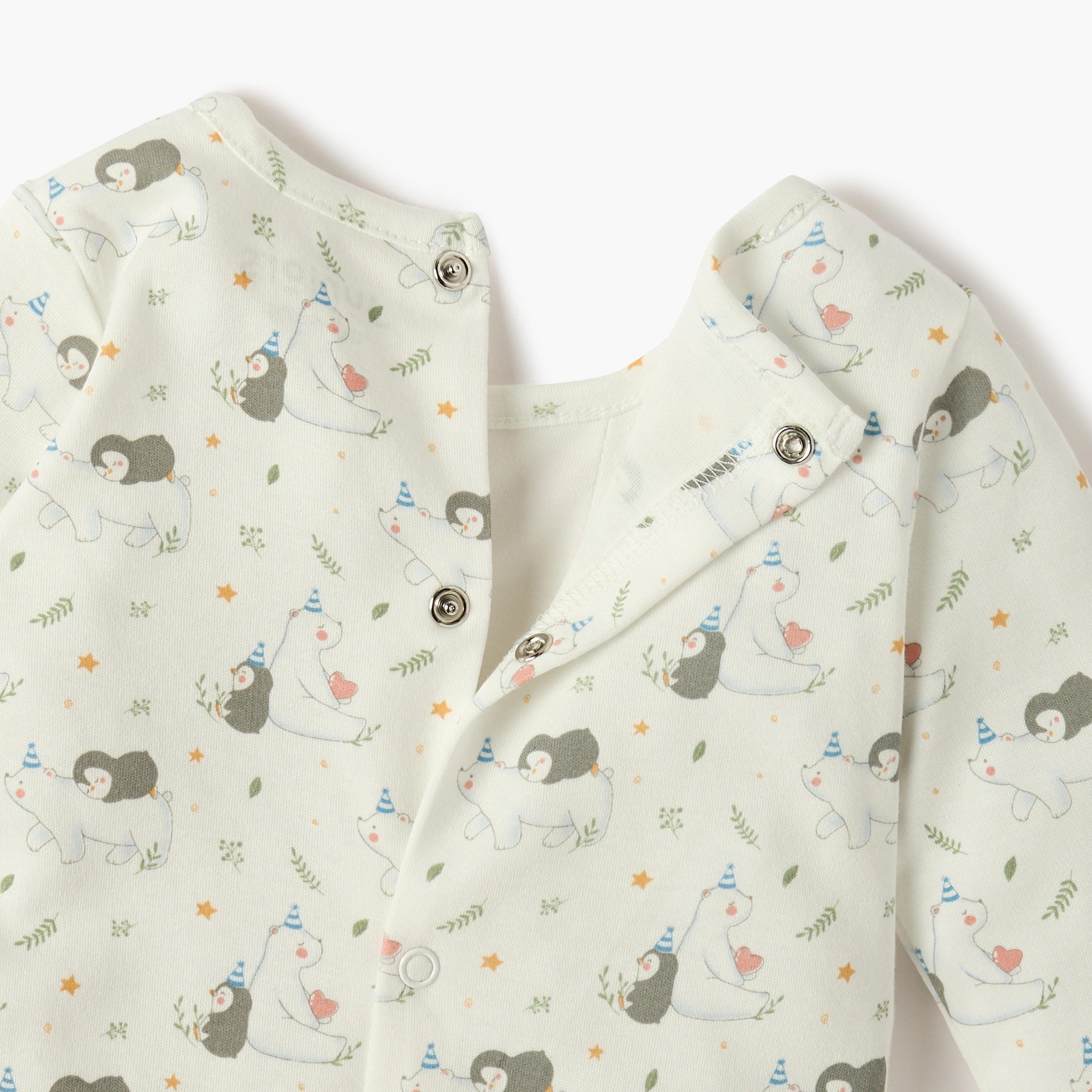 Juniors All-Over Print Closed Feet Sleepsuit with Long Sleeves - Set of 2-baby-boys-clothing-nightwear-sleepsuits-image-7