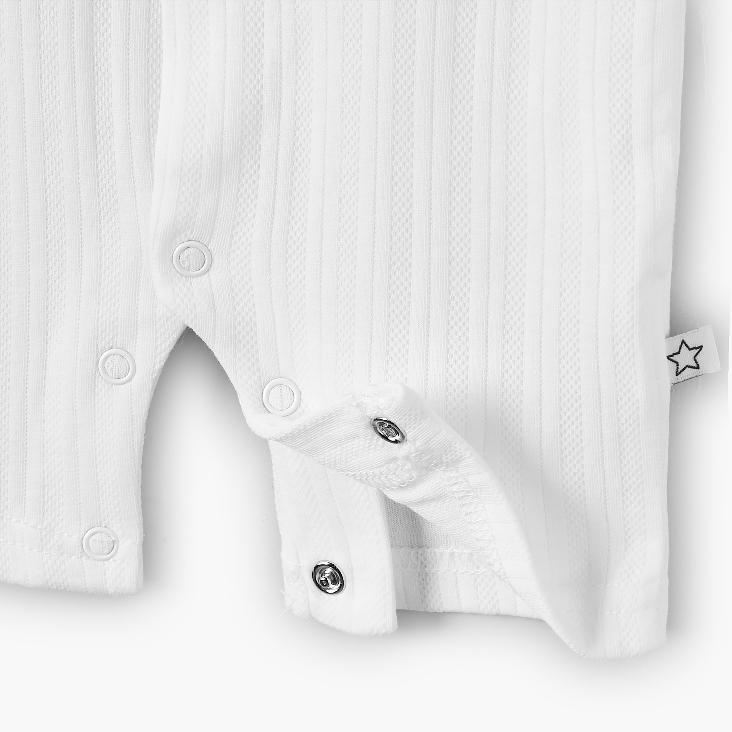Juniors Crew Neck Short Sleeves Romper with Ribbed Design-baby-boys-clothing-rompers-image-5