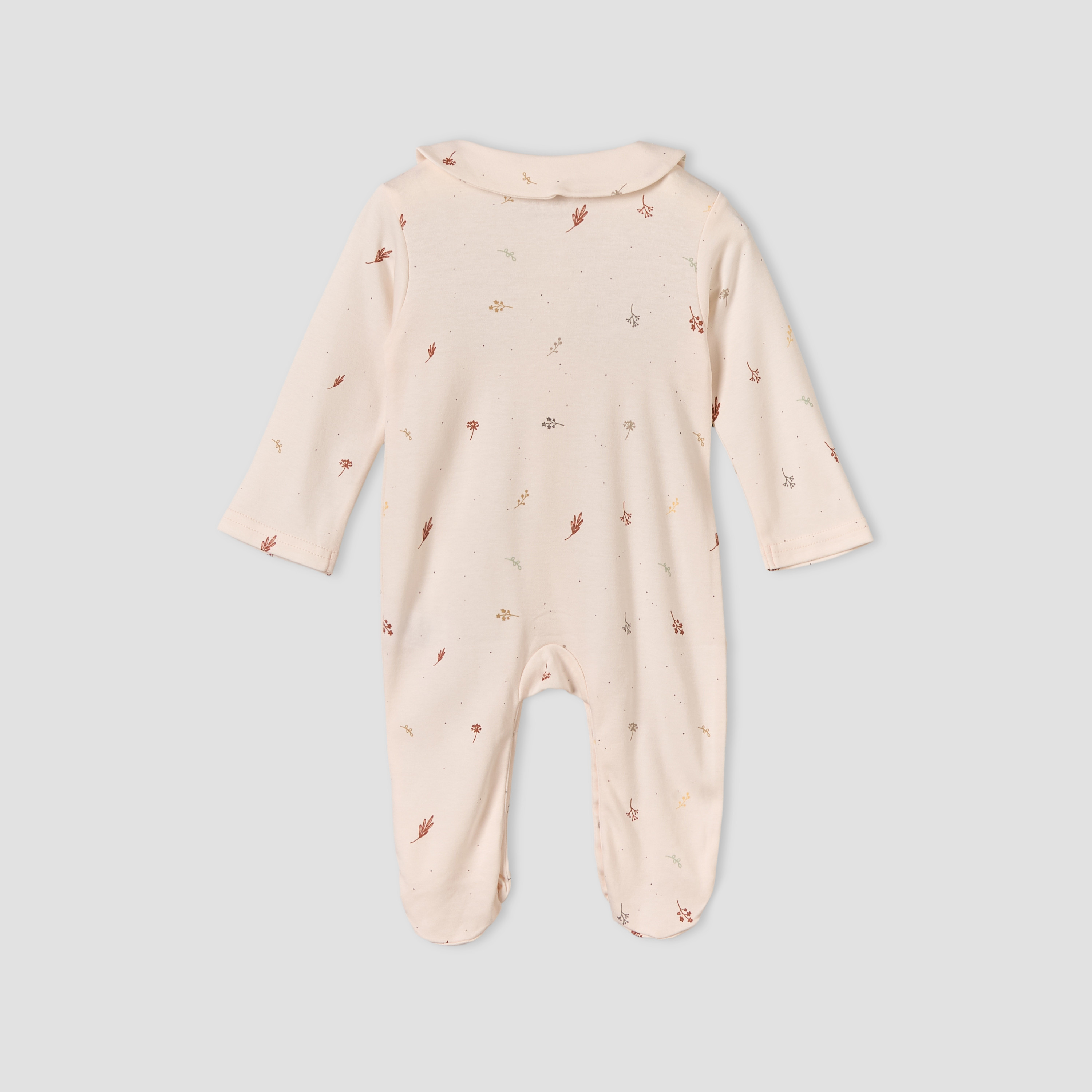 بدلة نوم قطن بياقة وأكمام طويلة وطبعات من جونيورز-baby-girls-clothing-nightwear-sleepsuits-image-3