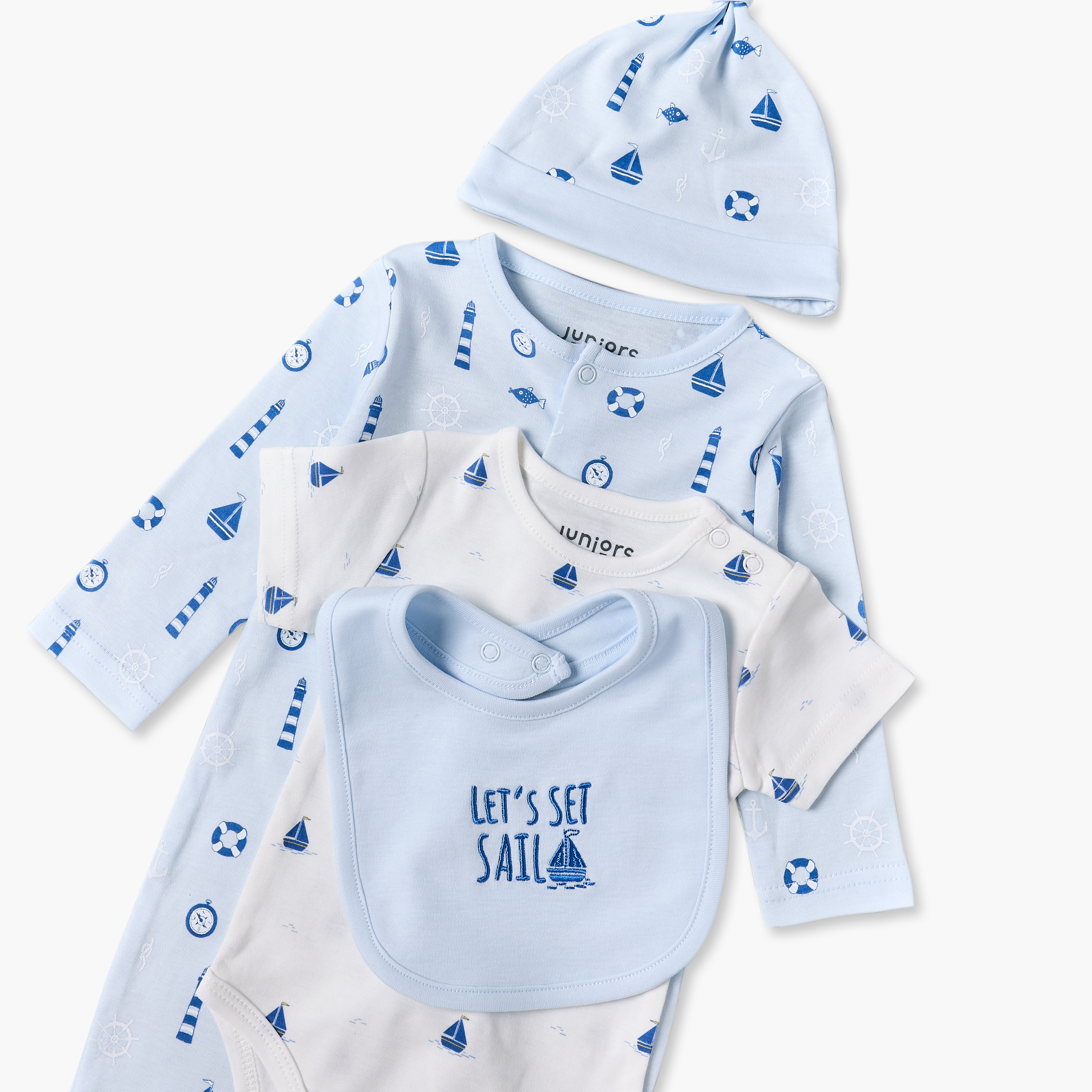 طقم من 5 - طقم هدايا ملابس بطبعات من جونيورز-baby-boys-clothing-setsandcoords-image-7