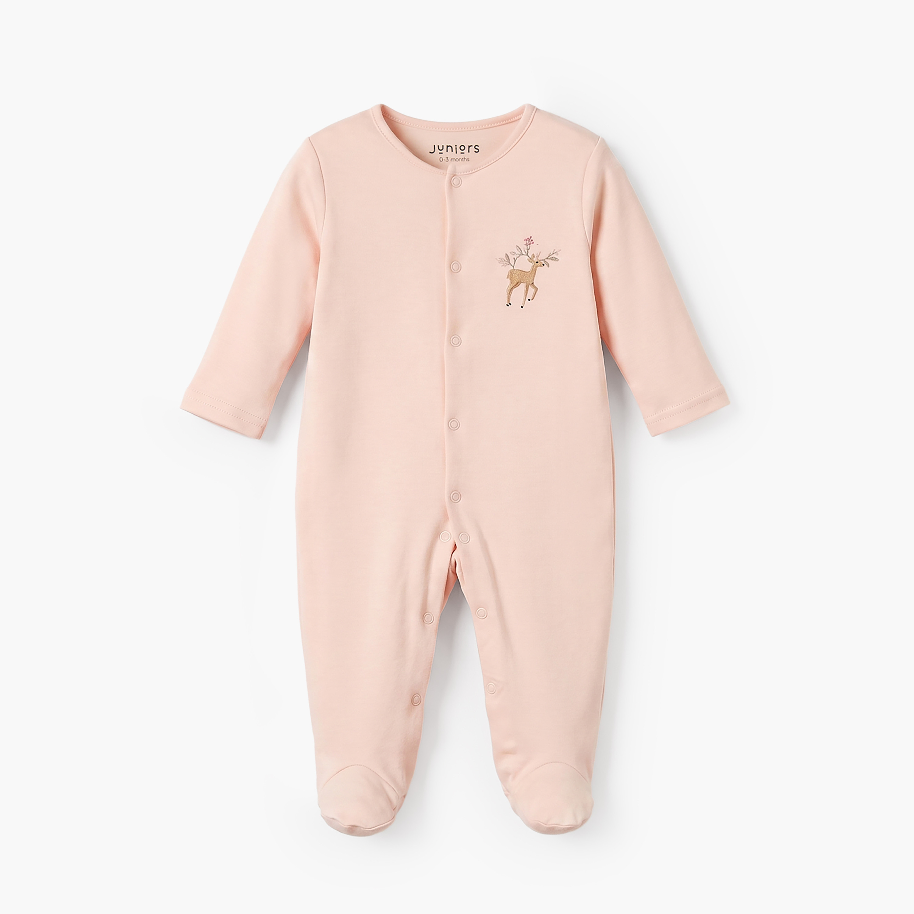 طقم بدلة نوم برقبة ضيقة وأكمام طويلة وطبعات 3 قطع من جونيورز-baby-girls-clothing-nightwear-sleepsuits-image-5
