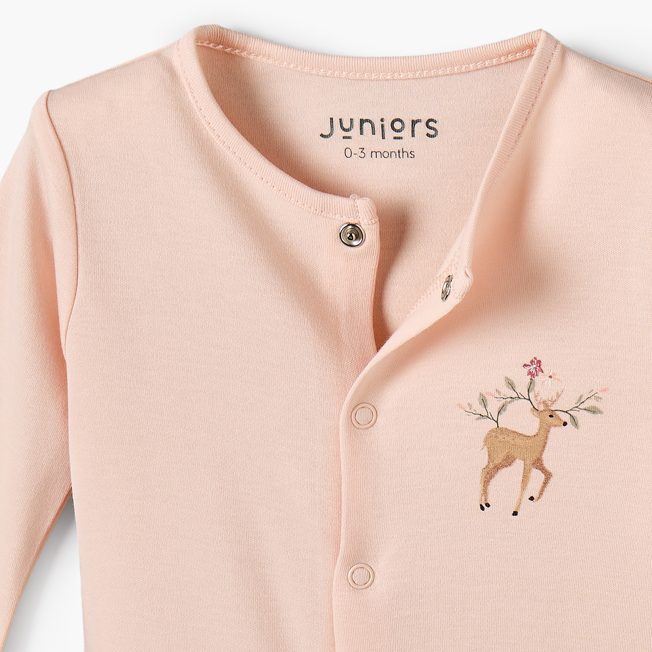 طقم بدلة نوم برقبة ضيقة وأكمام طويلة وطبعات 3 قطع من جونيورز-baby-girls-clothing-nightwear-sleepsuits-image-7