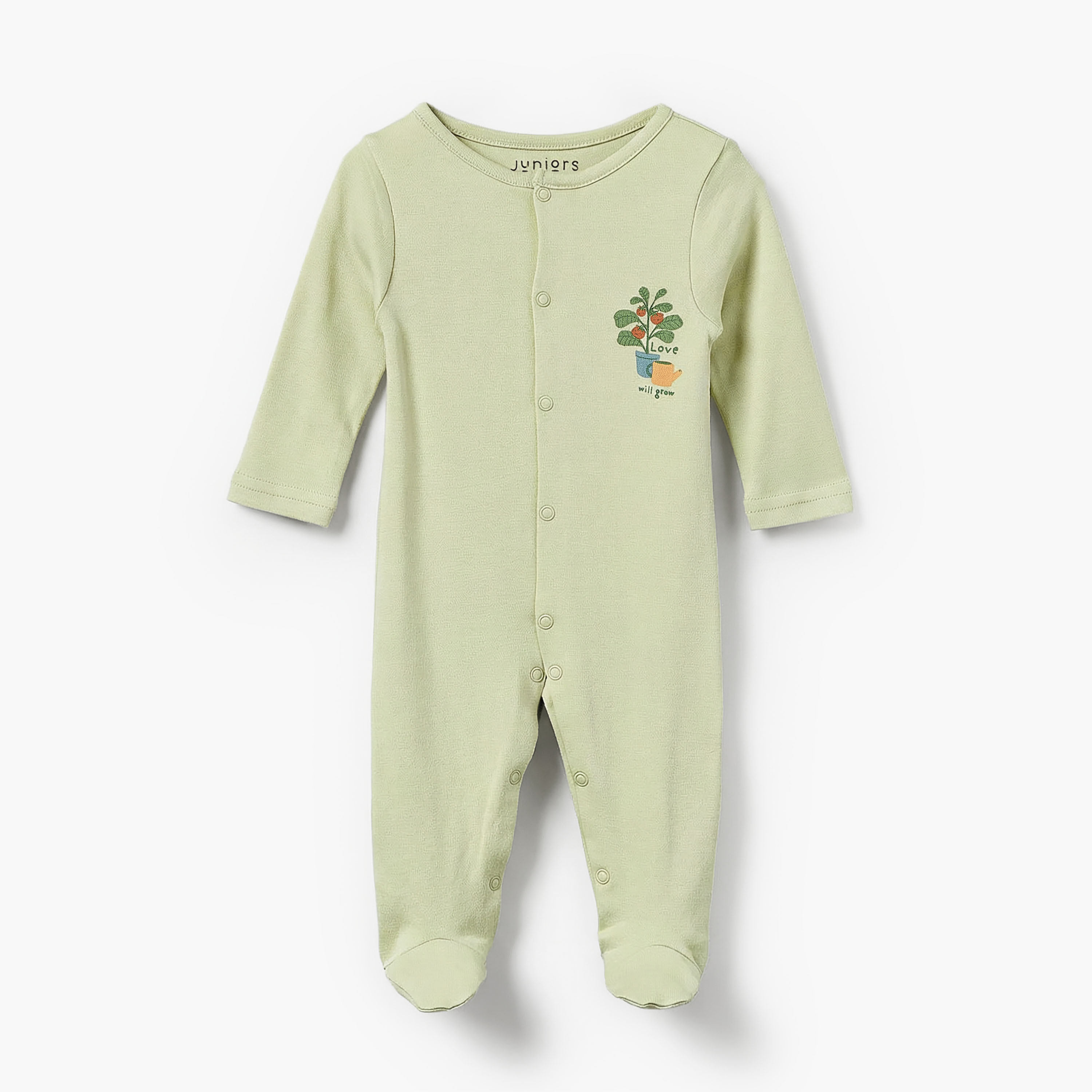 بدلة نوم خيزران بأكمام طويلة وياقة مستديرة وطبعات متنوعة من جونيورز - عبوة من 3 قطع-baby-boys-clothing-nightwear-sleepsuits-image-4
