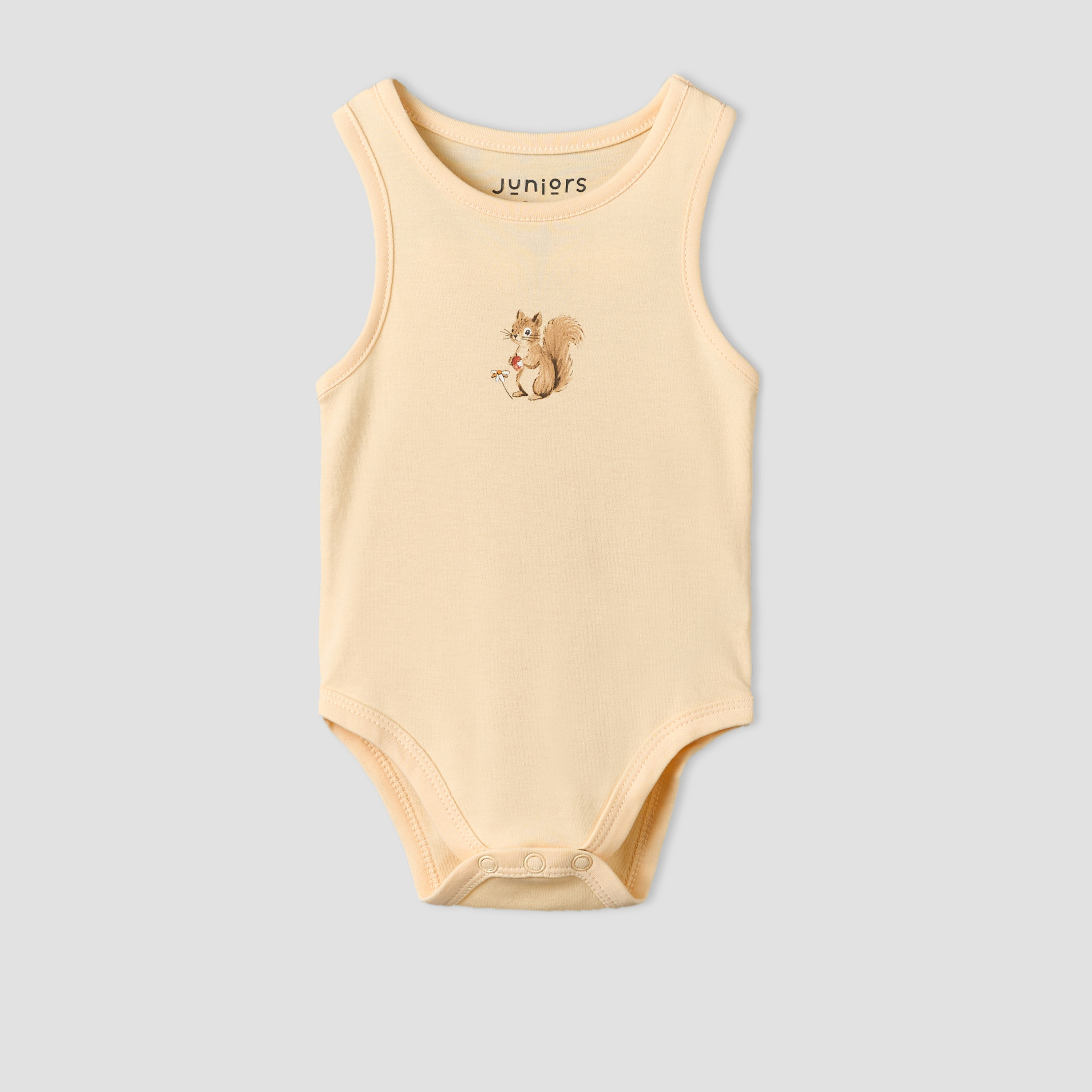 Pack of 5 Juniors Round Neck Sleeveless Bodysuit with Assorted Print-baby-girls-clothing-bodysuits-image-2
