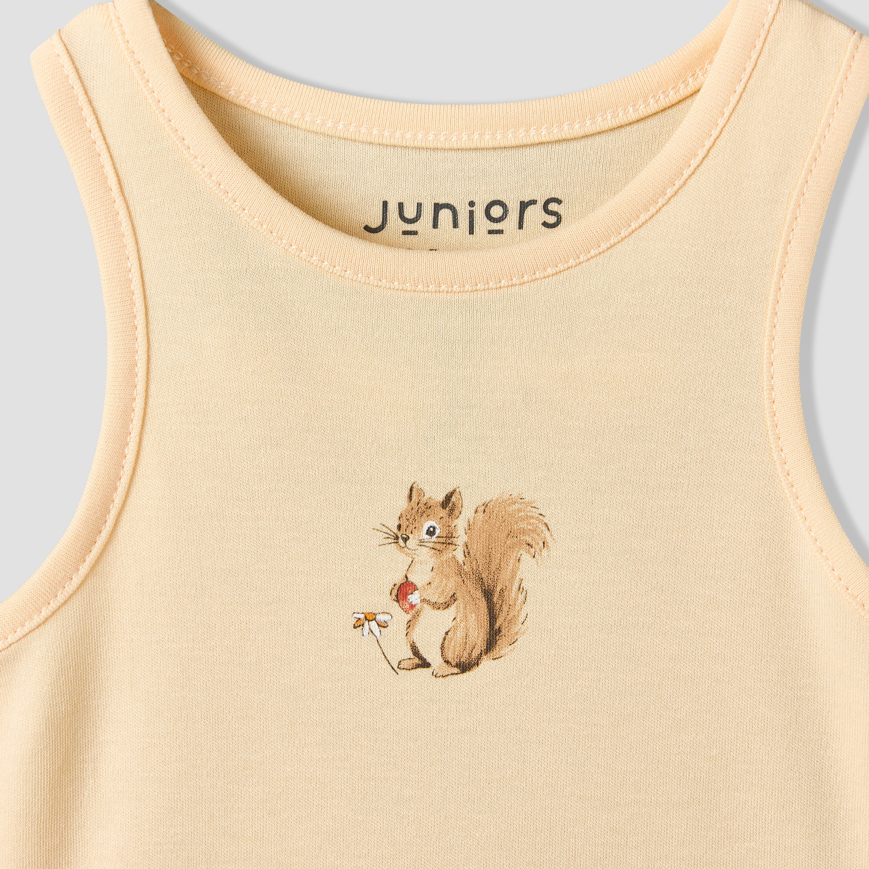 Pack of 5 Juniors Round Neck Sleeveless Bodysuit with Assorted Print-baby-girls-clothing-bodysuits-image-4