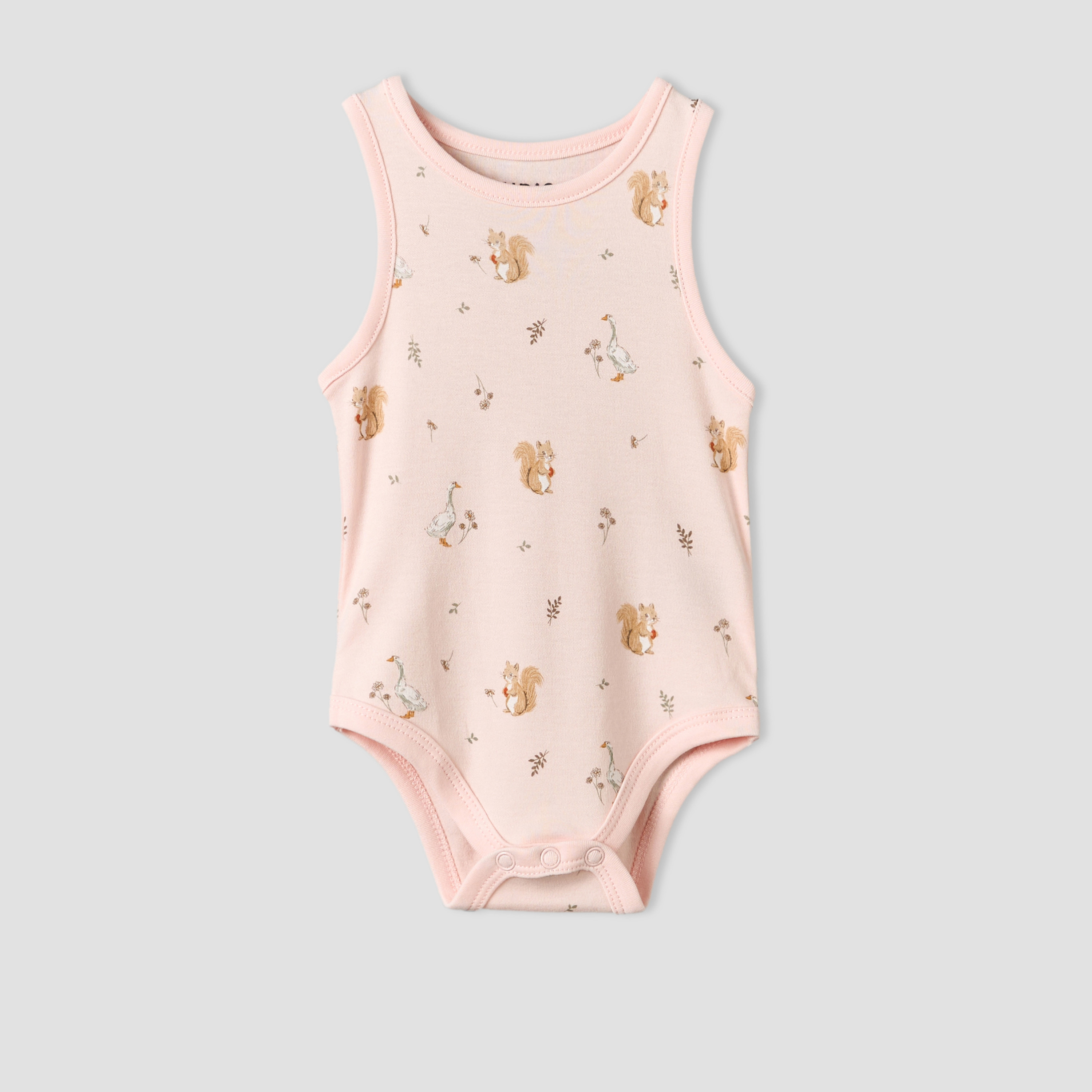 Pack of 5 Juniors Round Neck Sleeveless Bodysuit with Assorted Print-baby-girls-clothing-bodysuits-image-6