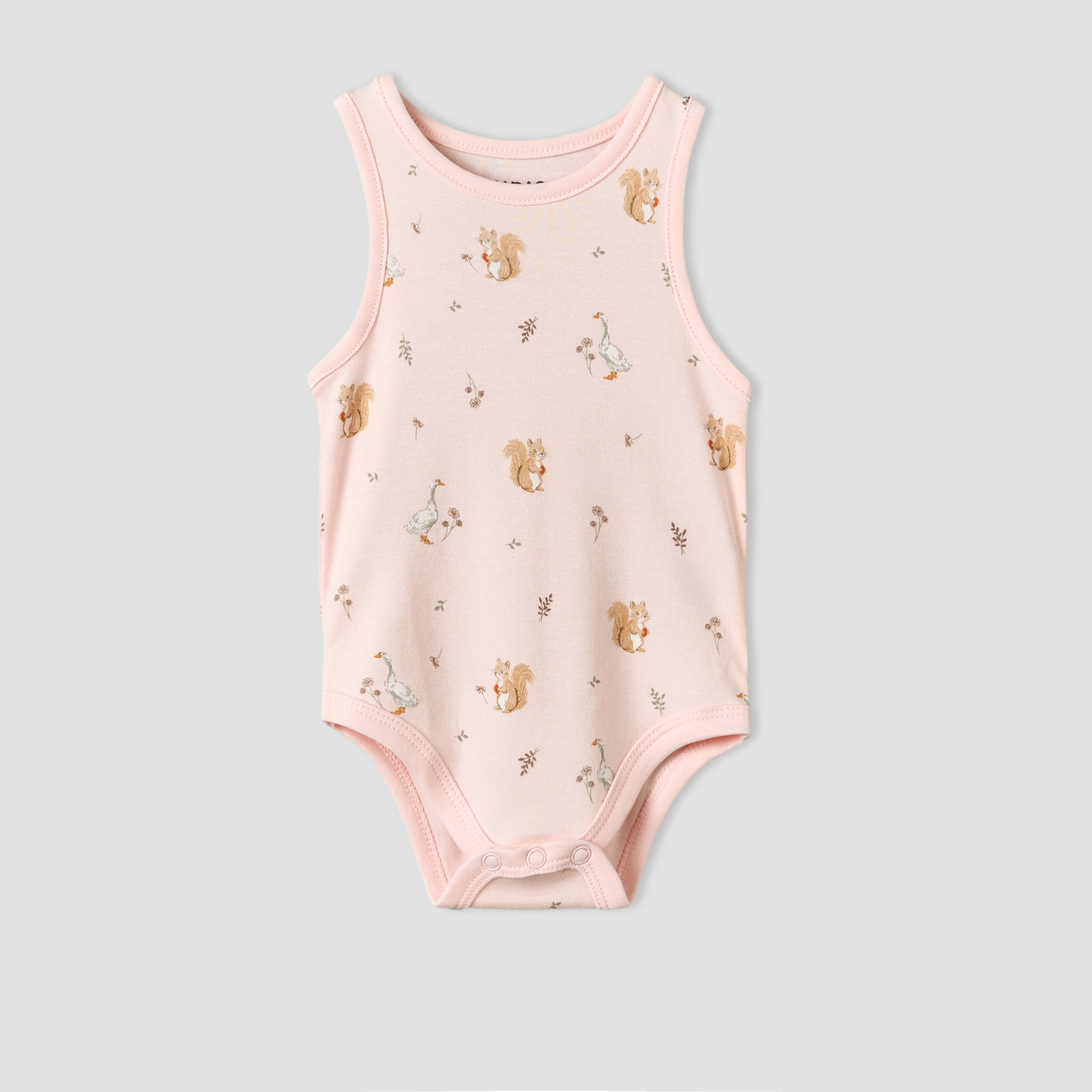 Pack of 5 Juniors Round Neck Sleeveless Bodysuit with Assorted Print-baby-girls-clothing-bodysuits-image-7