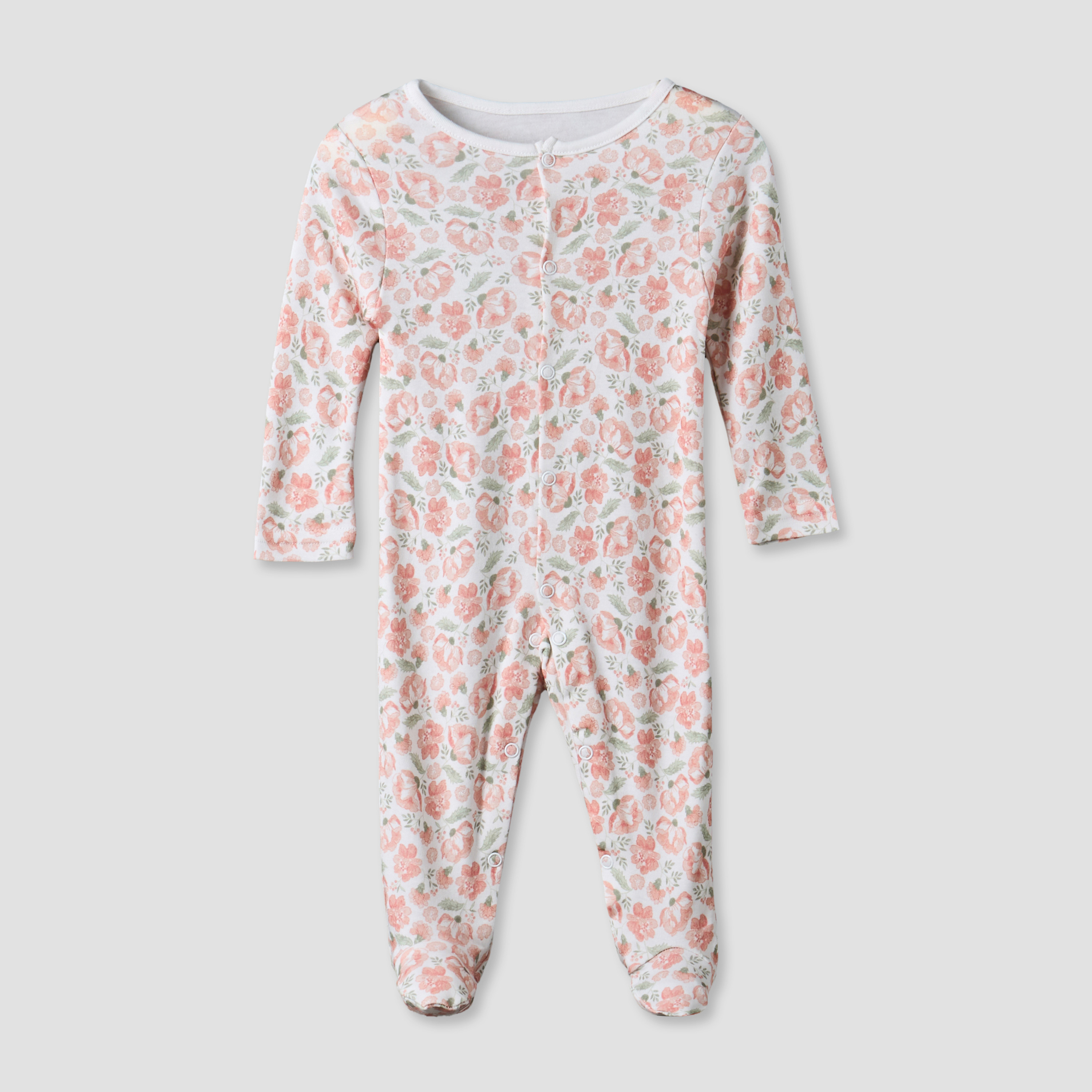 Pack of 3 Juniors Round Neck Long Sleeve Sleepsuit with Assorted Print-baby-girls-clothing-nightwear-sleepsuits-image-4